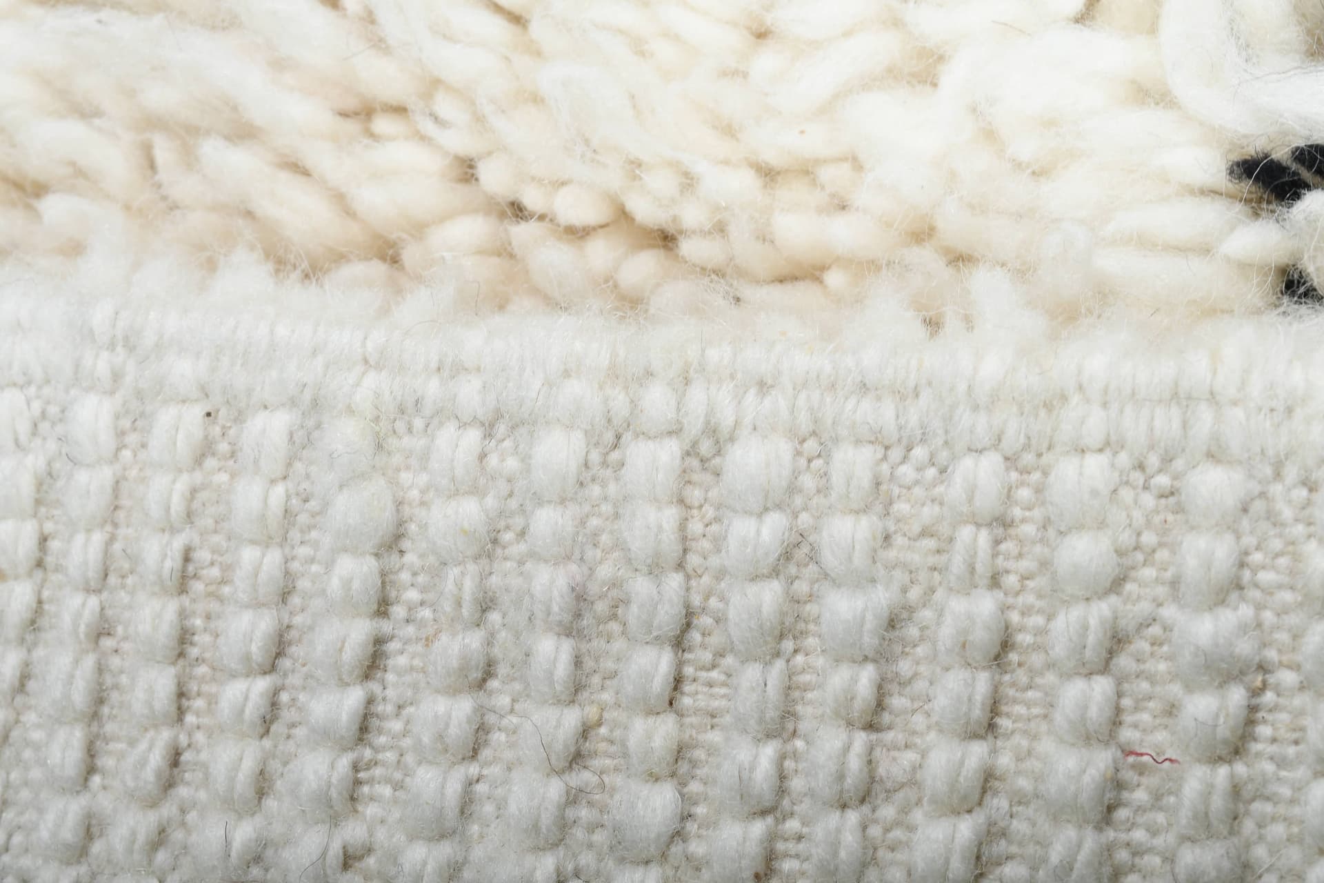 Ivory X-Line Beni Ourain Rug
