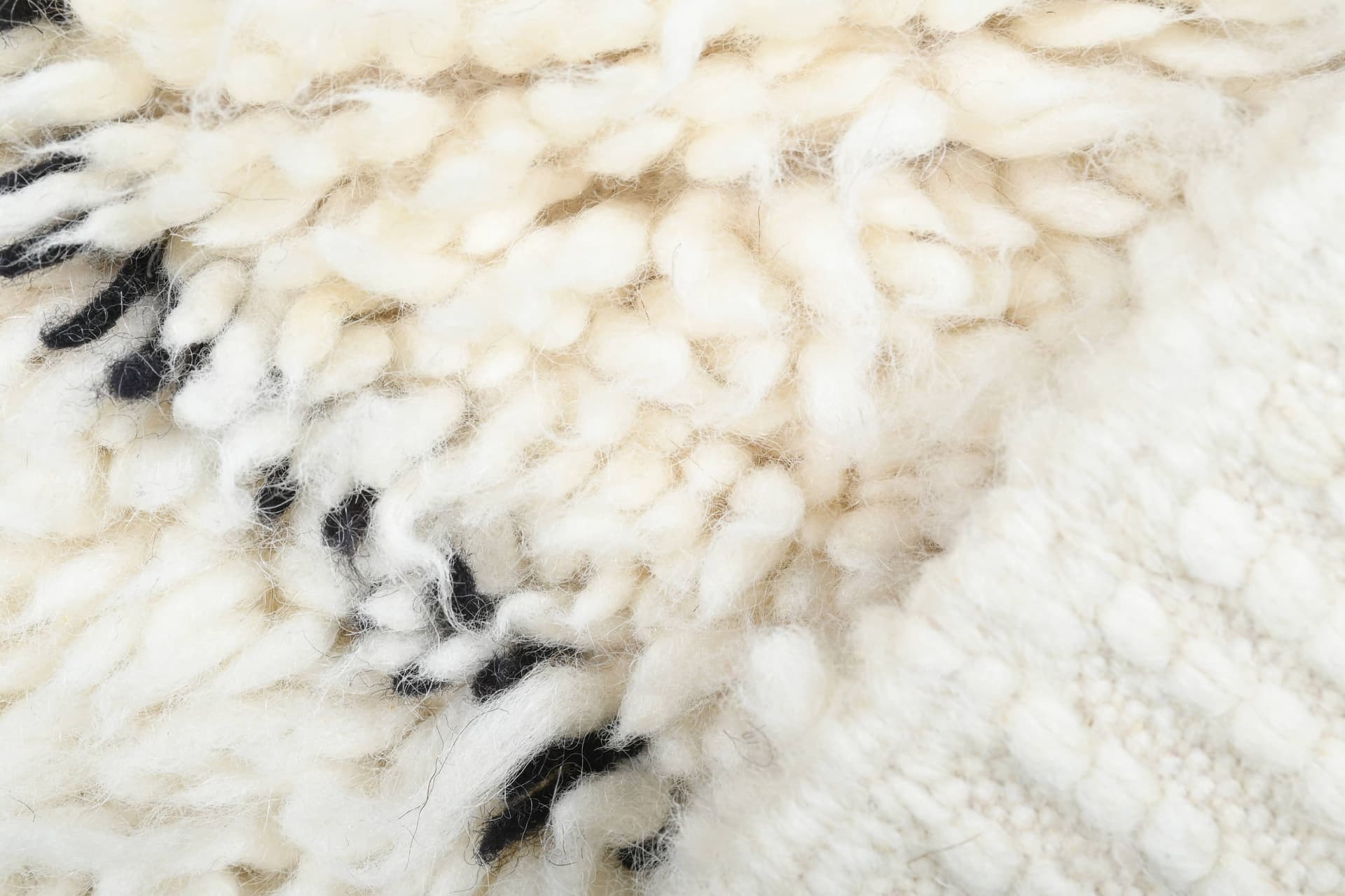 Ivory X-Line Beni Ourain Rug