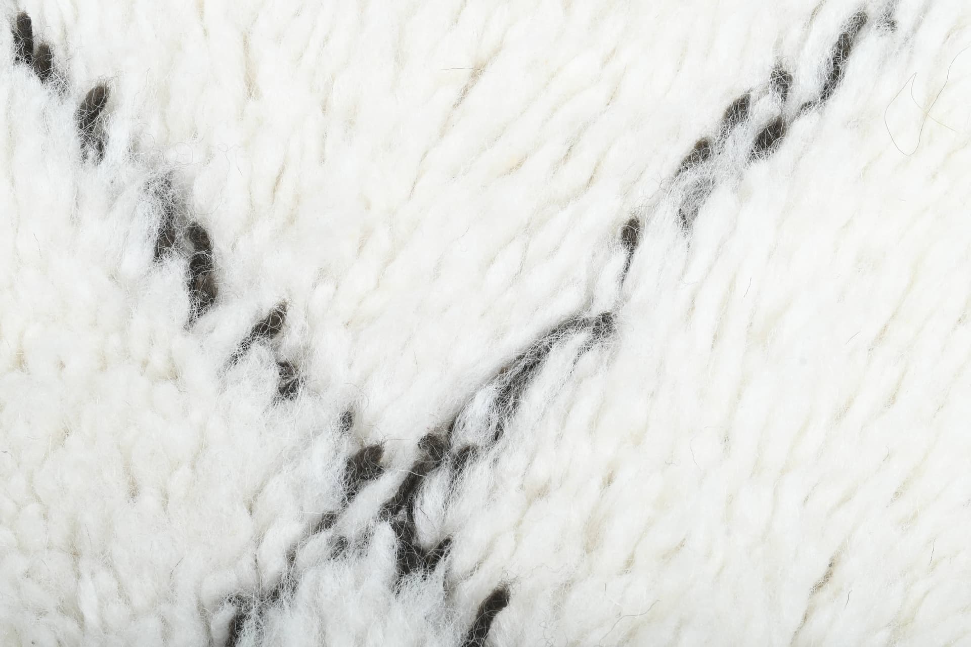 Ivory Diamond Fringe Beni Ourain Rug