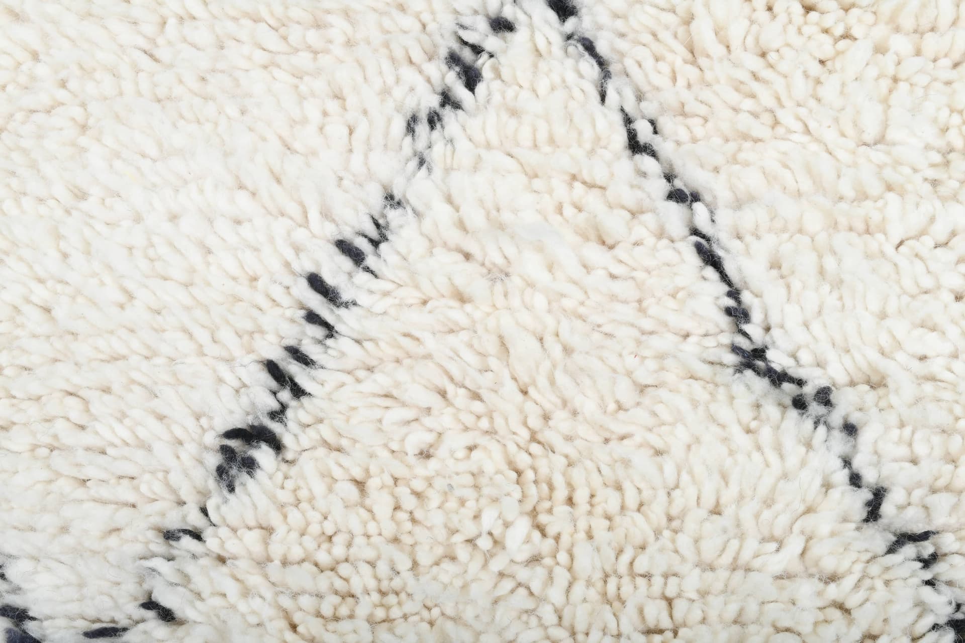 Ivory Broken Diamond Beni Ourain Rug