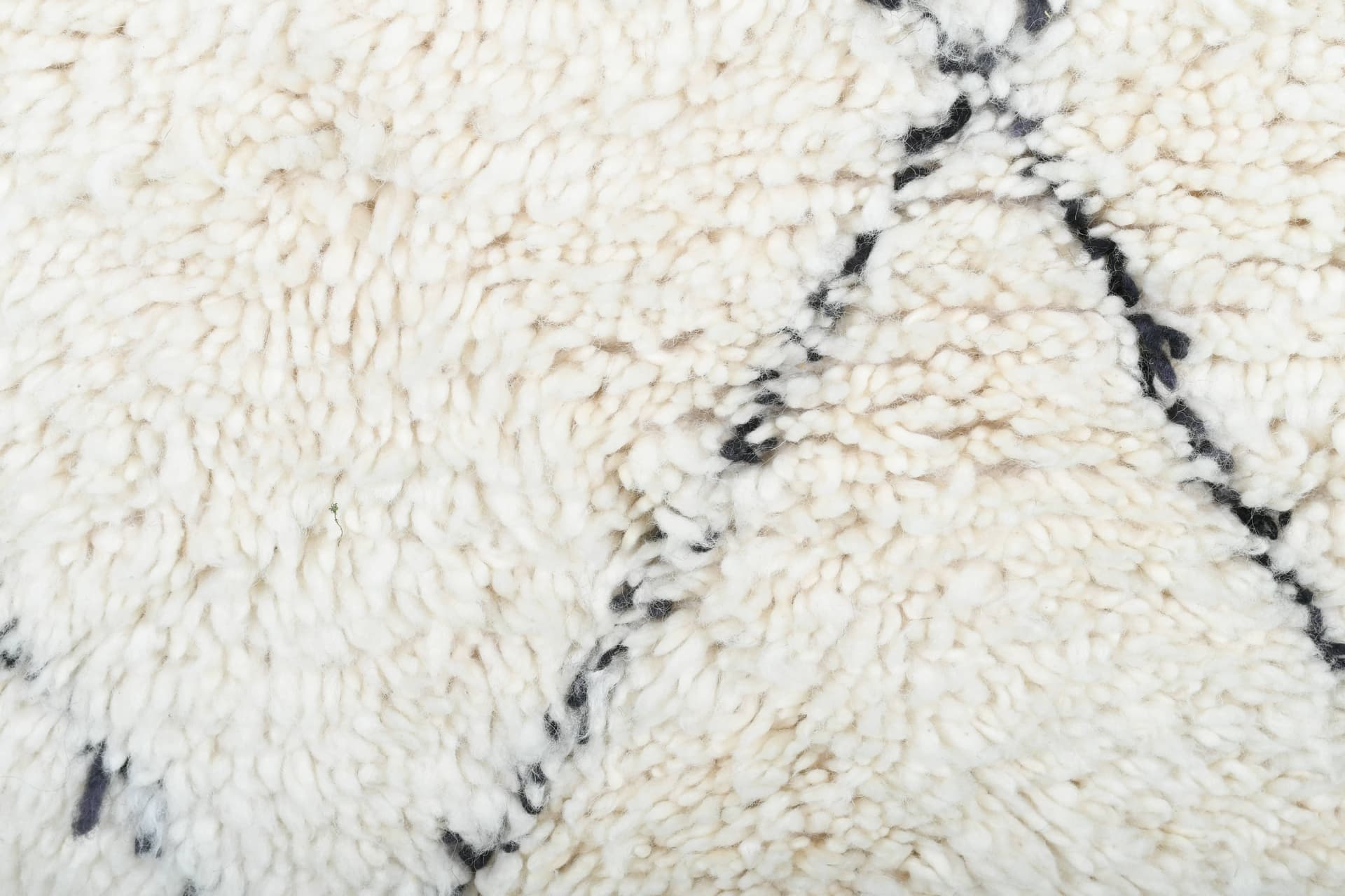 Ivory Broken Diamond Beni Ourain Rug