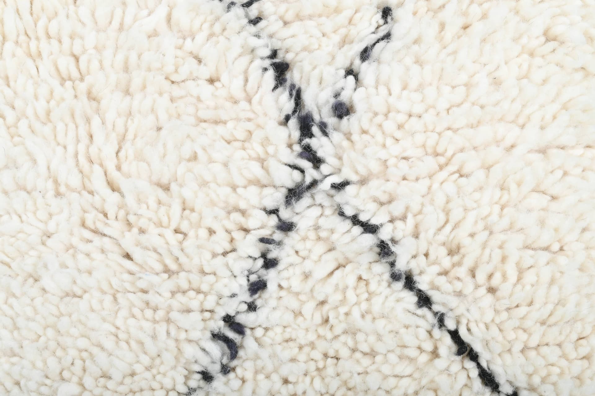 Ivory Broken Diamond Beni Ourain Rug