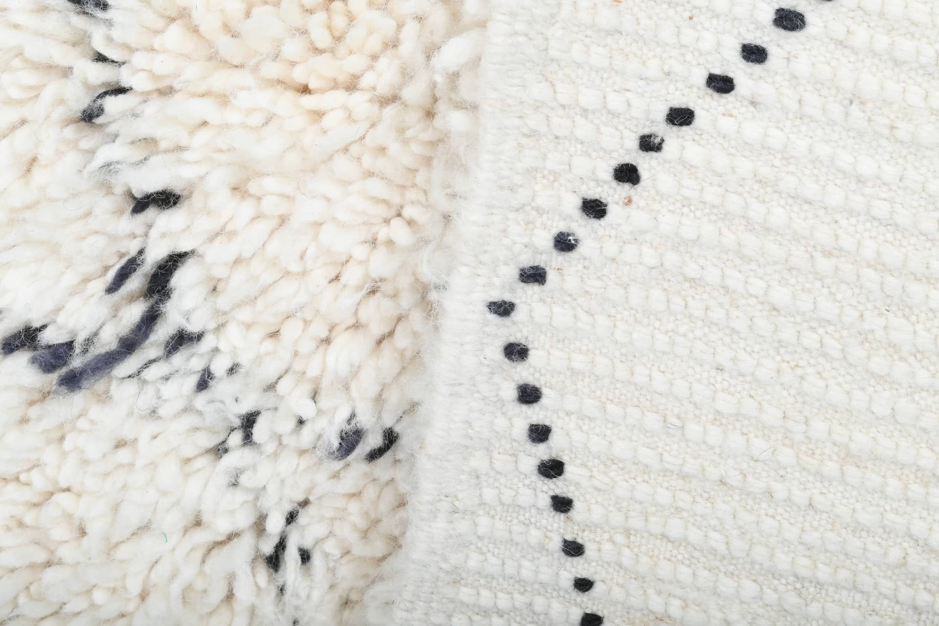 Ivory Broken Diamond Beni Ourain Rug