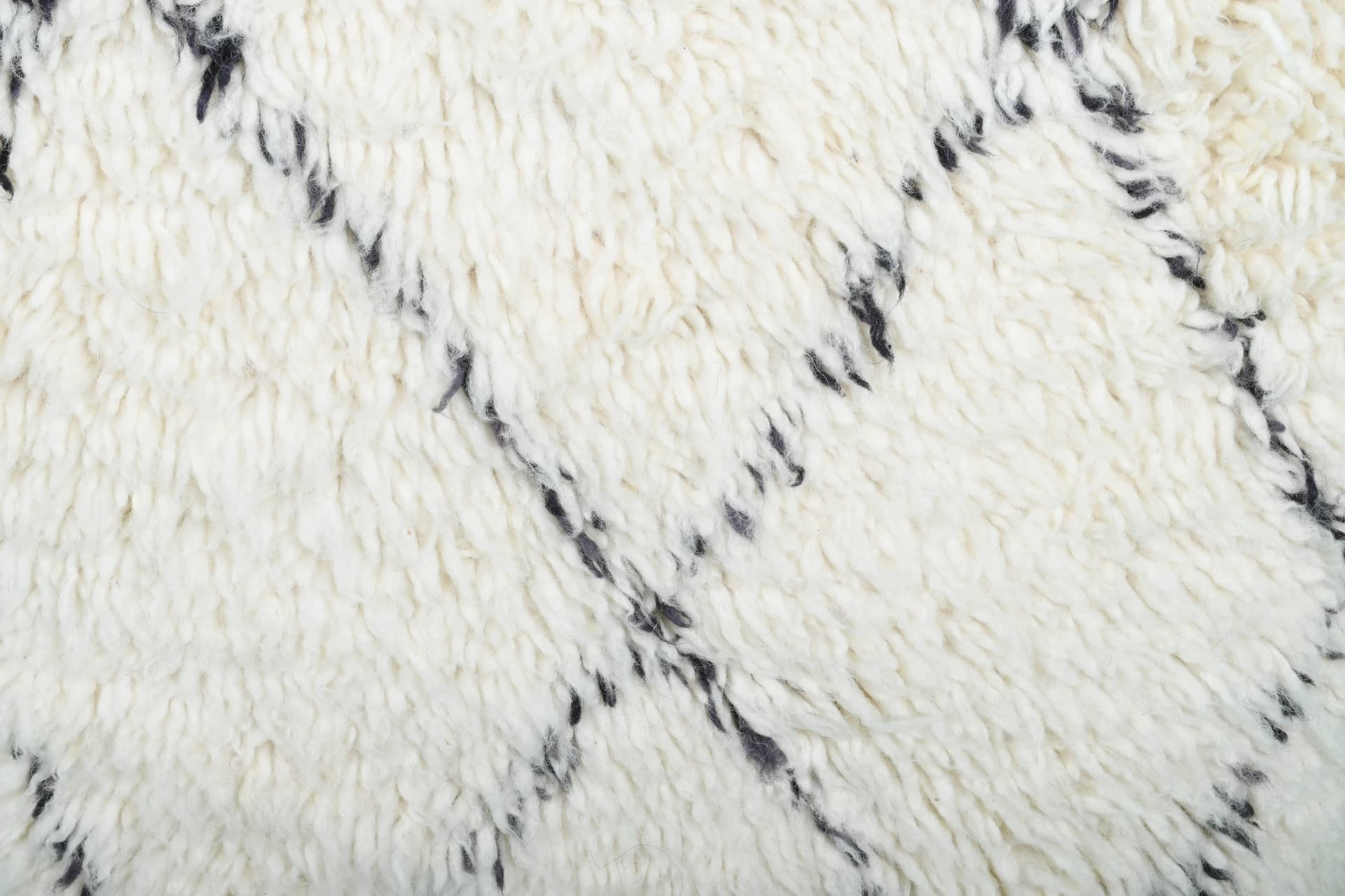 Ivory Crisscross Beni Ourain Runner Rug