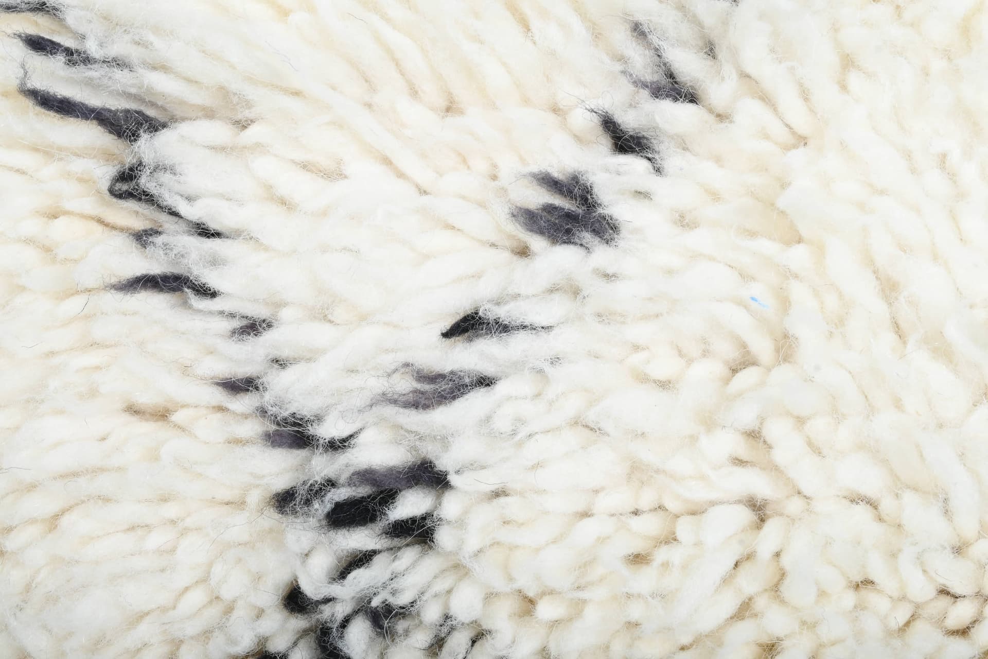 Ivory Crisscross Beni Ourain Runner Rug