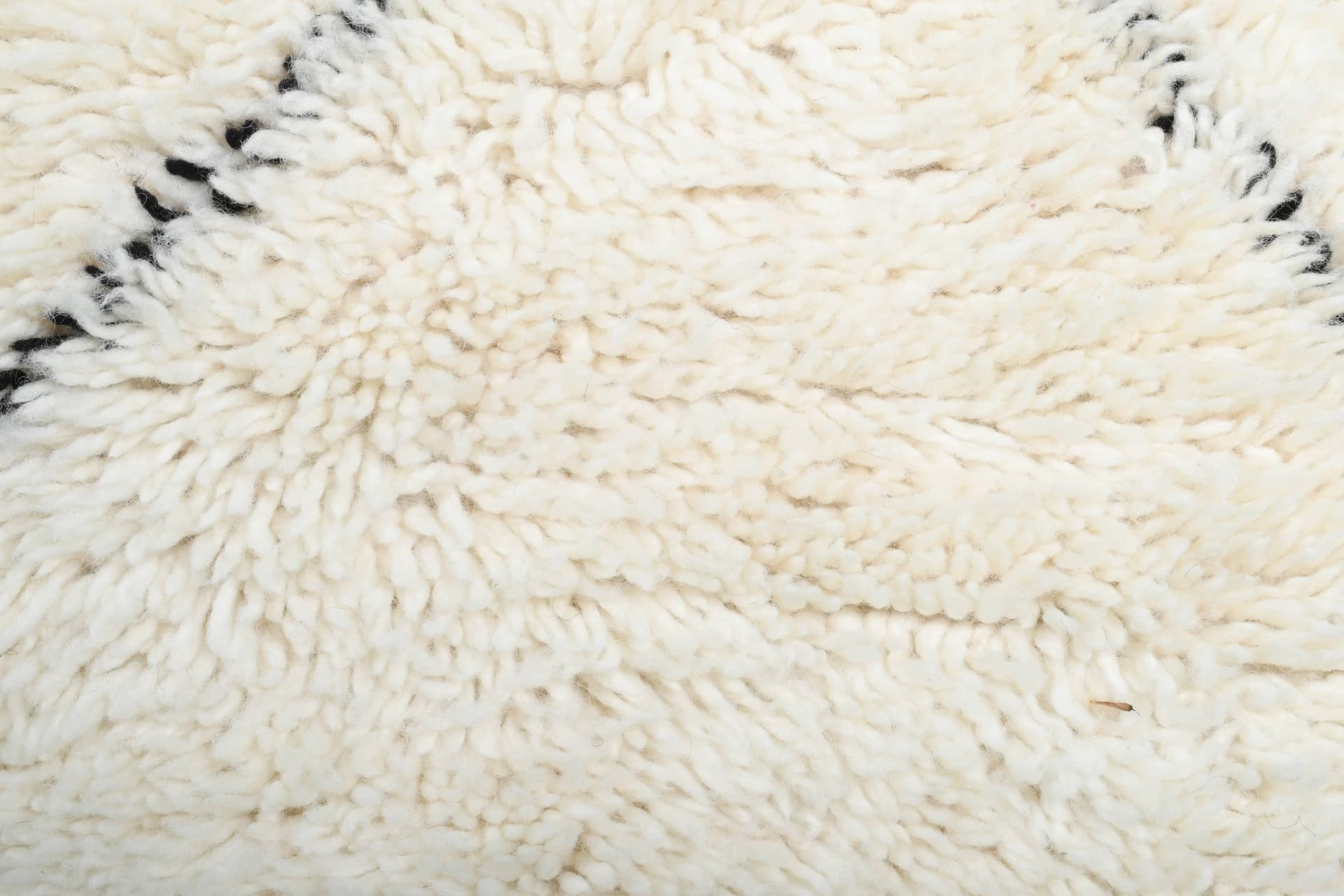 Ivory Diamond Line Beni Ourain Rug