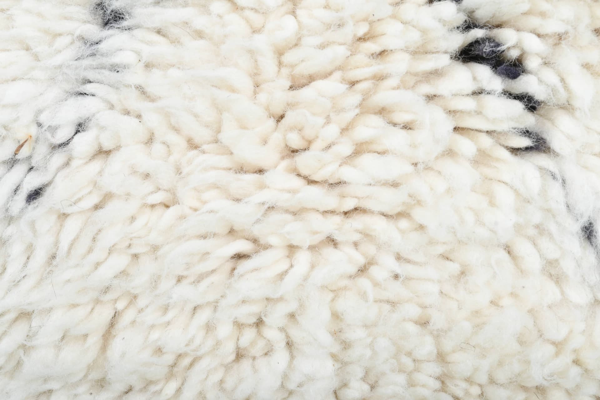 Ivory Center Diamond Beni Ourain Rug