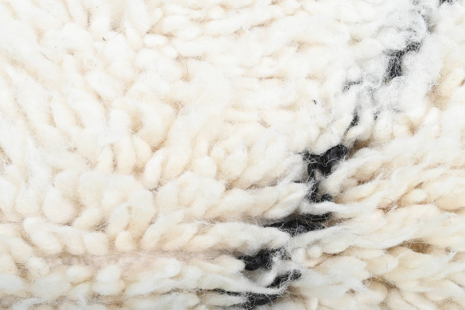 Ivory Center Diamond Beni Ourain Rug