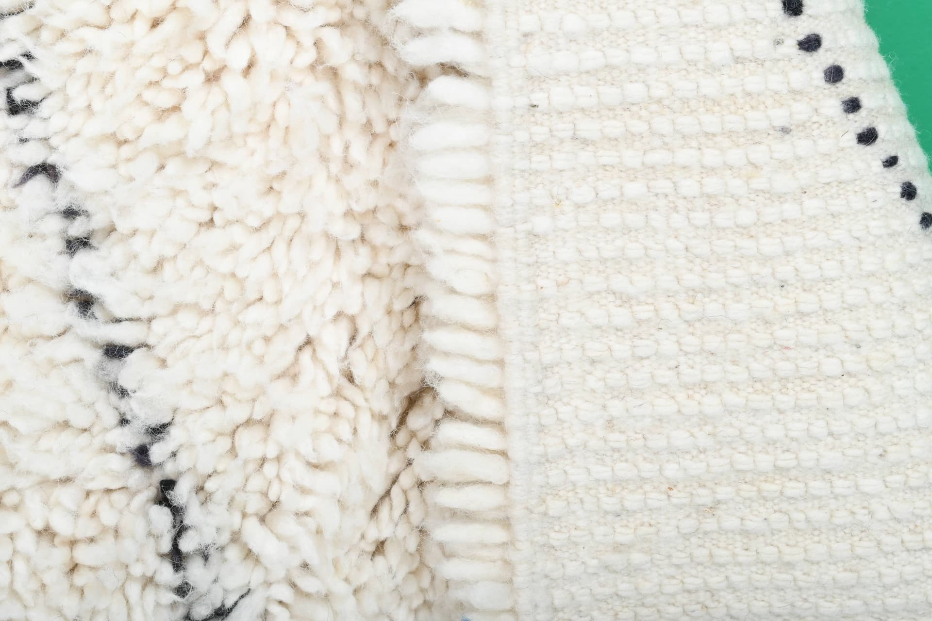 Ivory Center Diamond Beni Ourain Rug