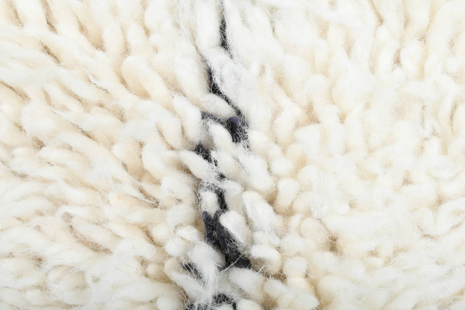 Ivory V-Line Beni Ourain Rug