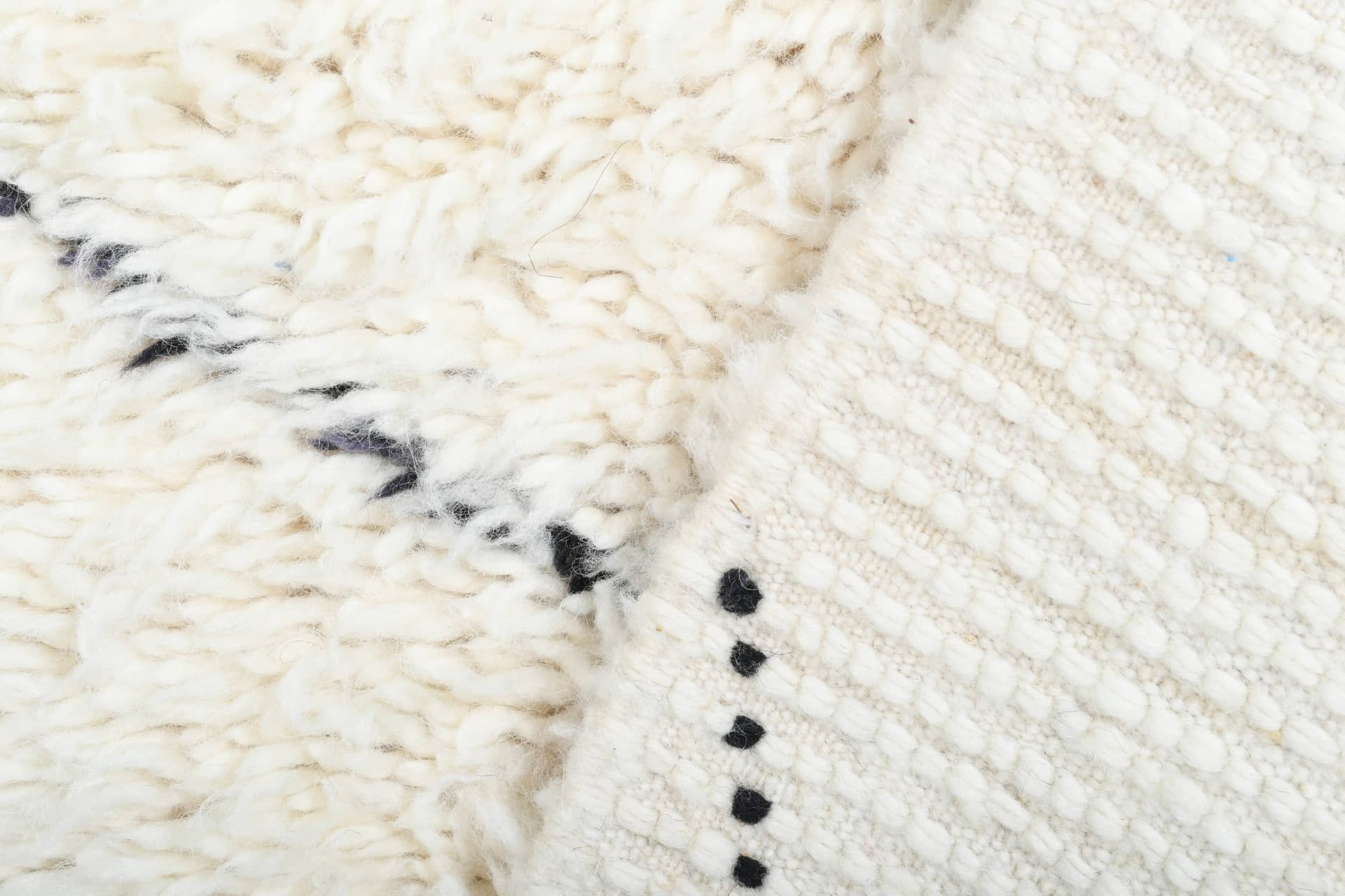 Ivory V-Line Beni Ourain Rug