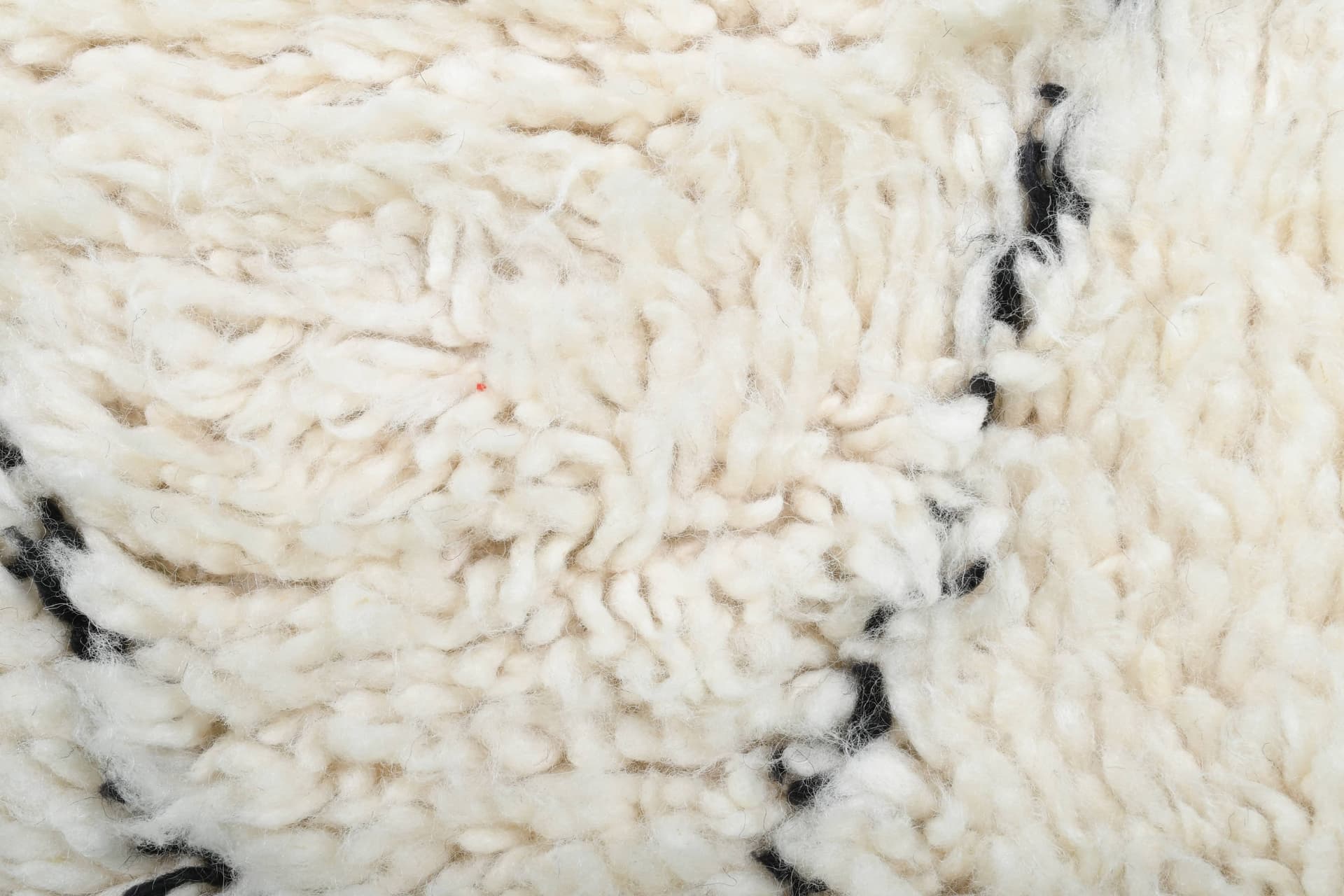 Ivory Interlock Diamond Beni Ourain Rug