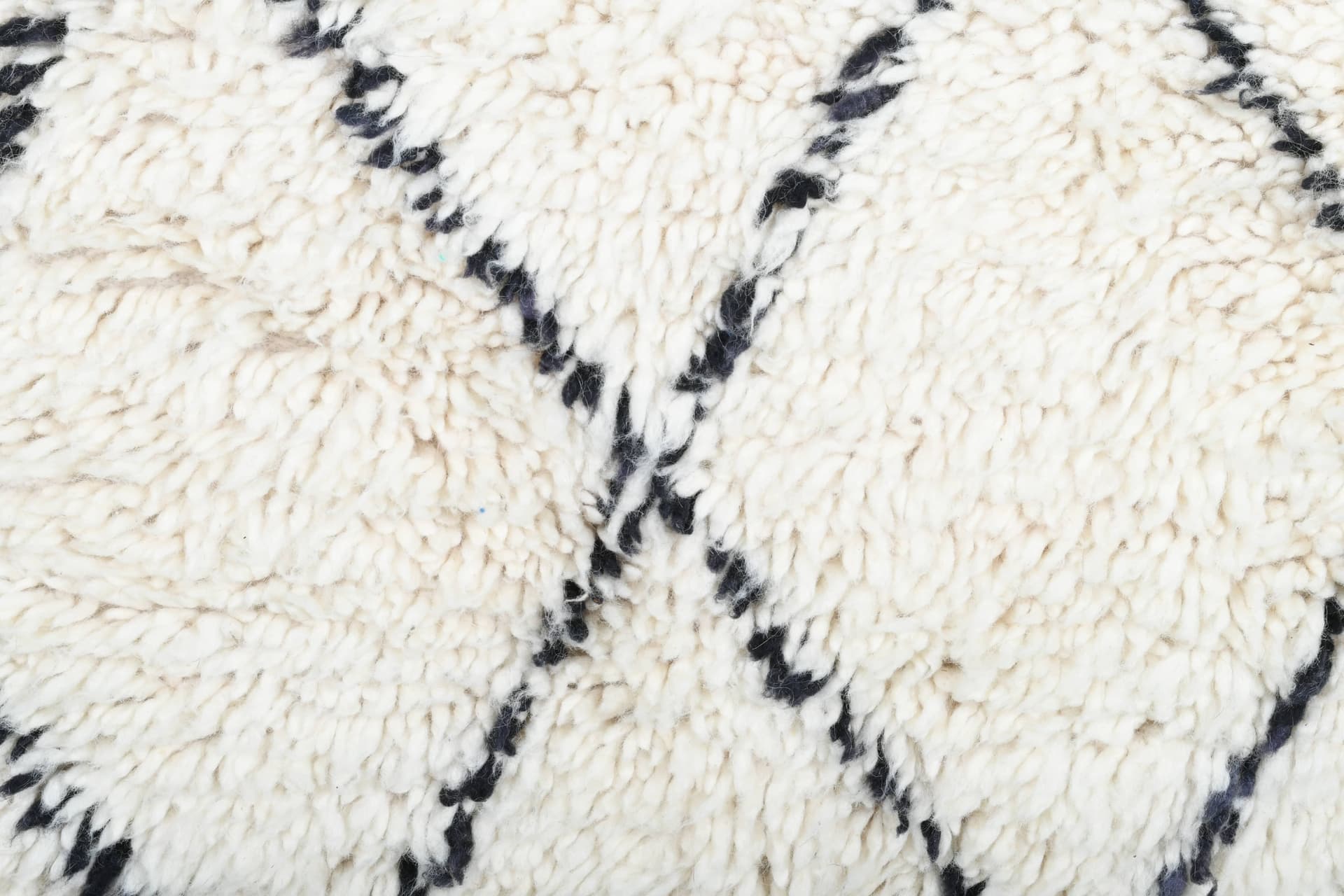 Ivory Lattice Beni Ourain Rug