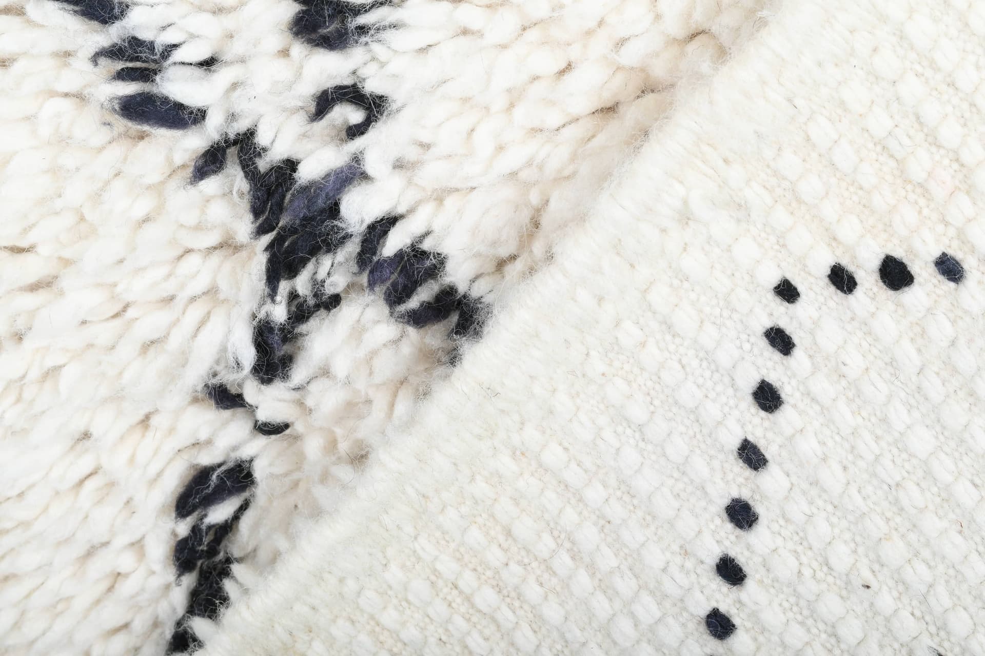 Ivory Lattice Beni Ourain Rug