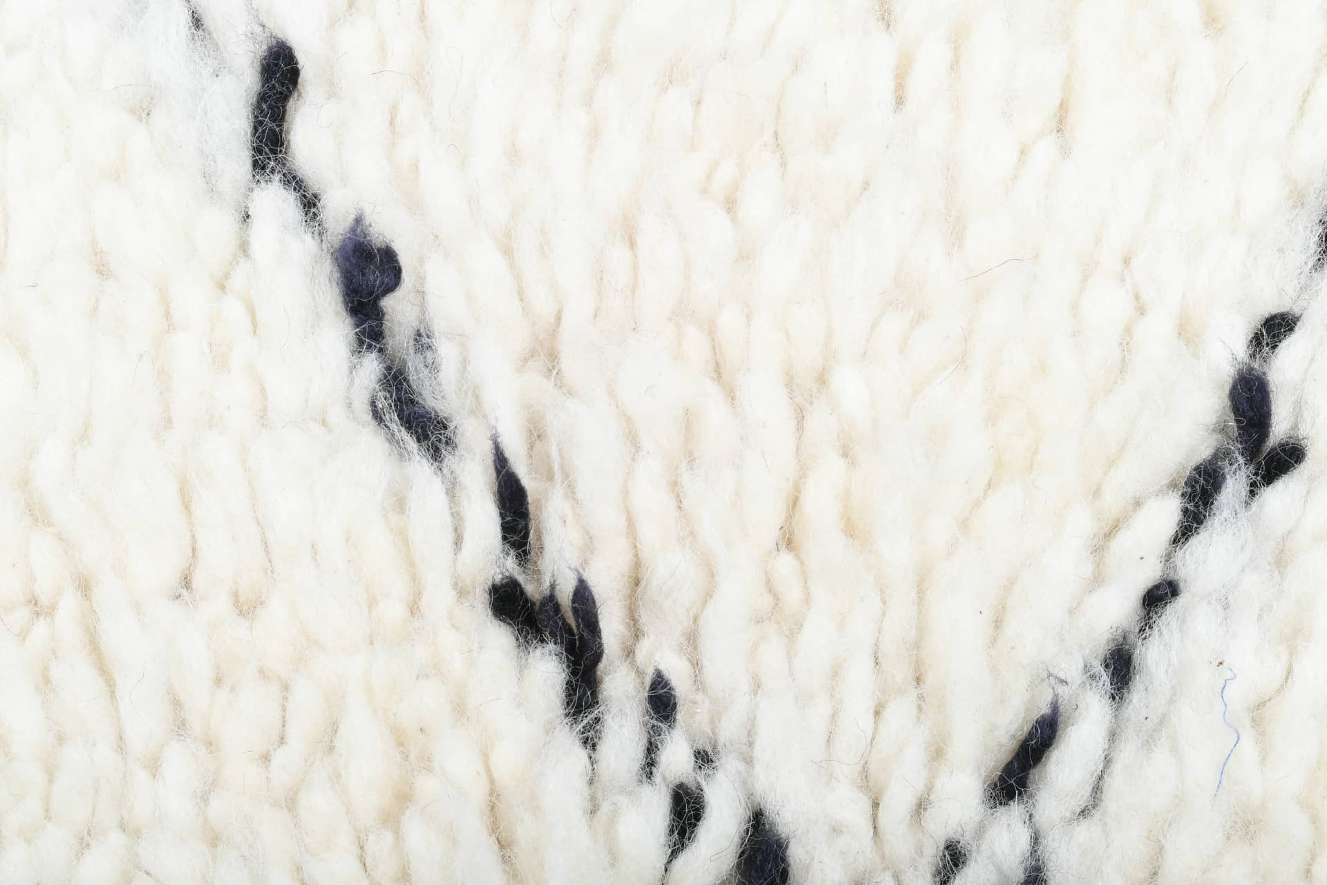 Ivory Crisscross Beni Ourain Rug