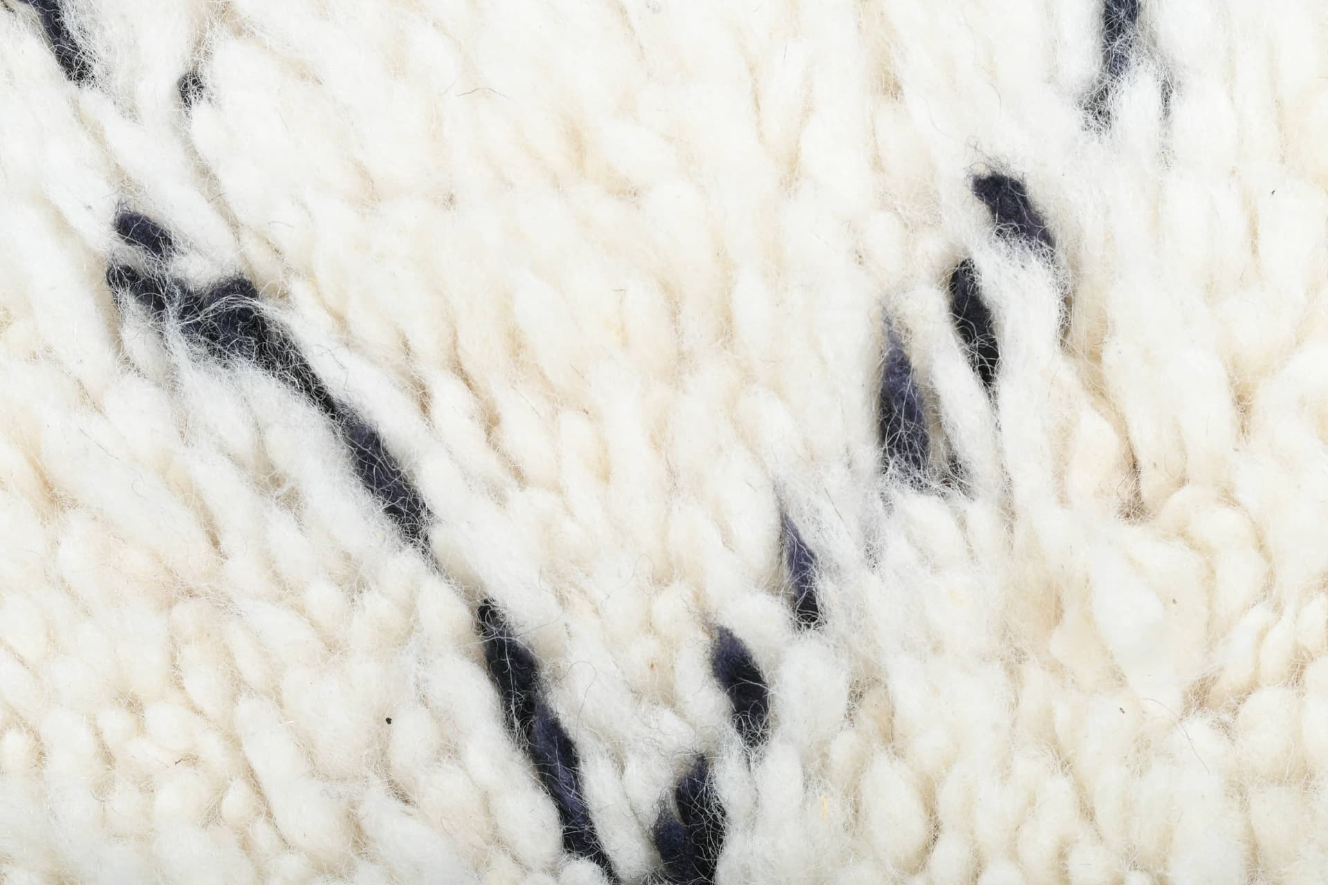 Ivory Crisscross Beni Ourain Rug