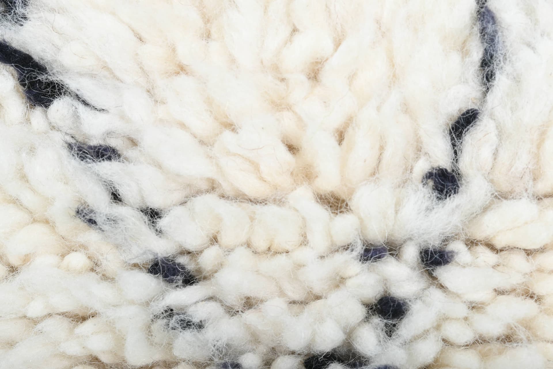 Ivory Crisscross Beni Ourain Rug