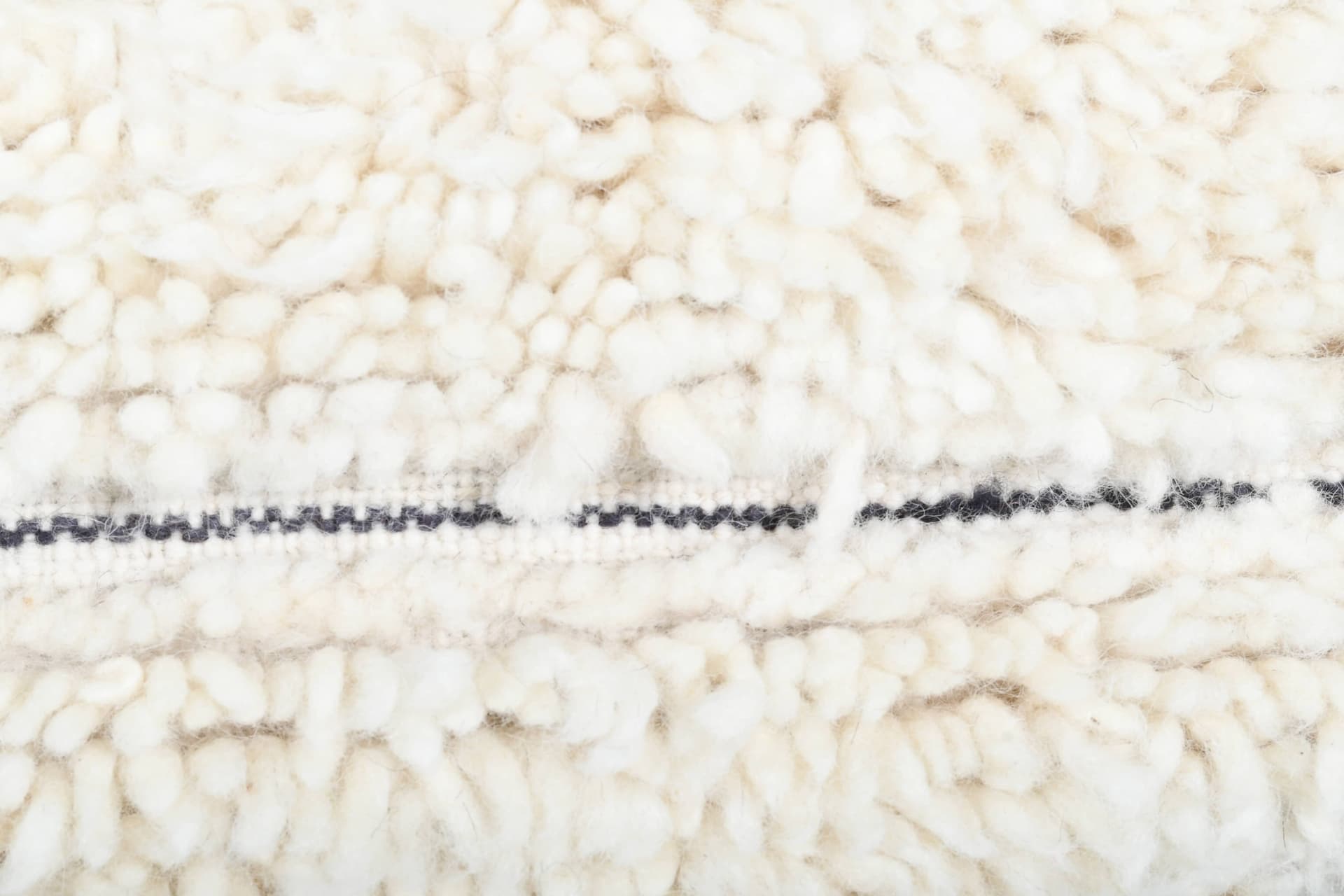 Ivory Split Diamond Beni Ourain Rug