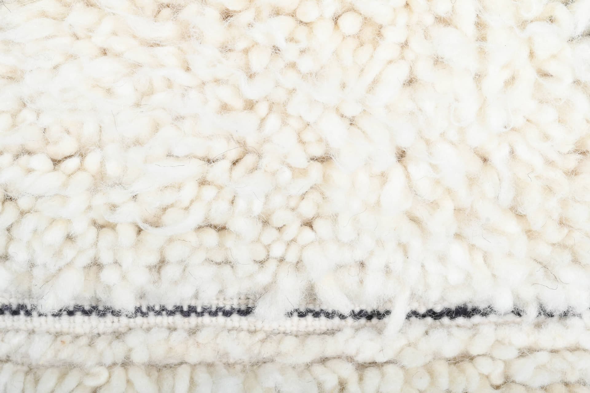 Ivory Split Diamond Beni Ourain Rug