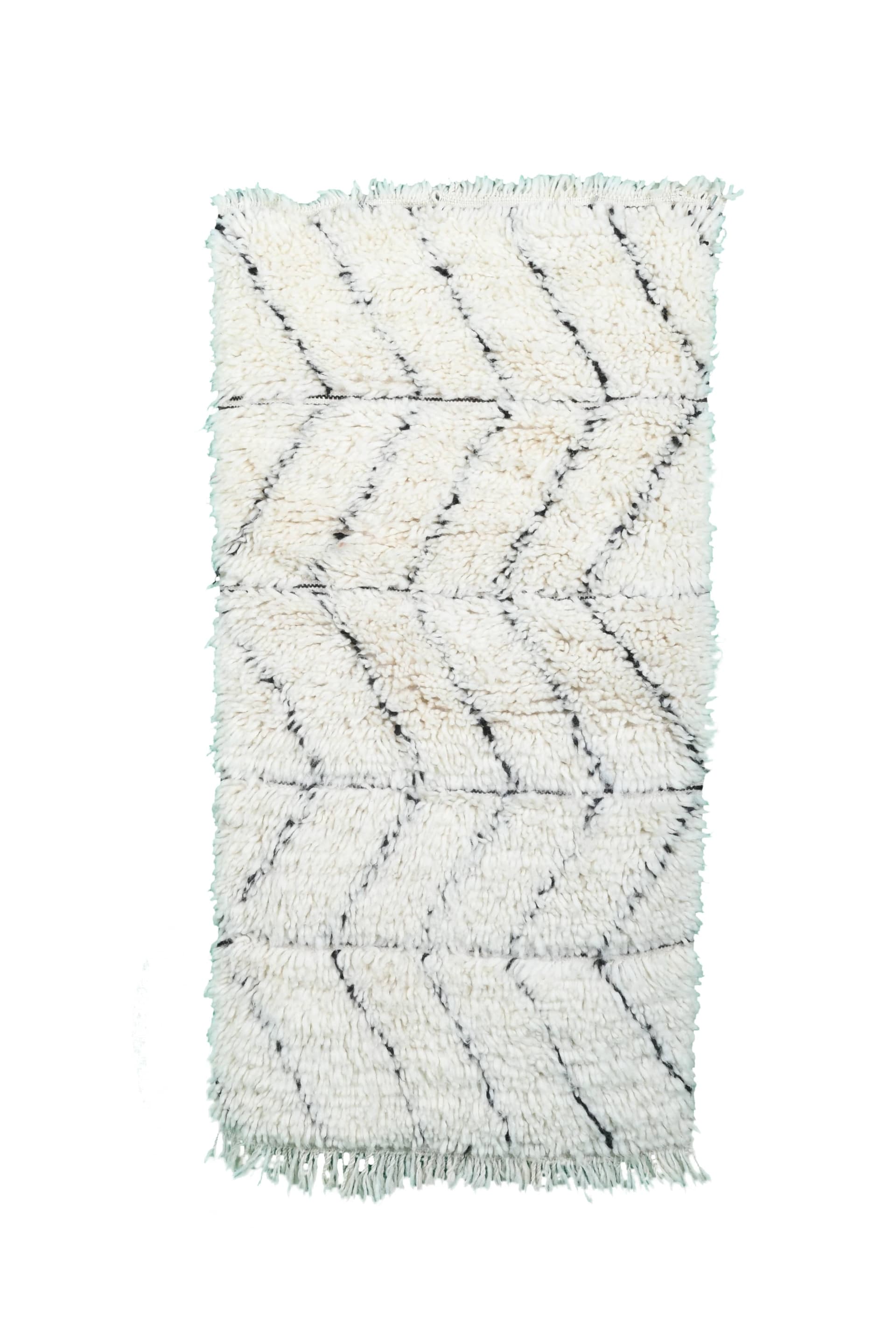 Ivory Diagonal Beni Ourain Rug