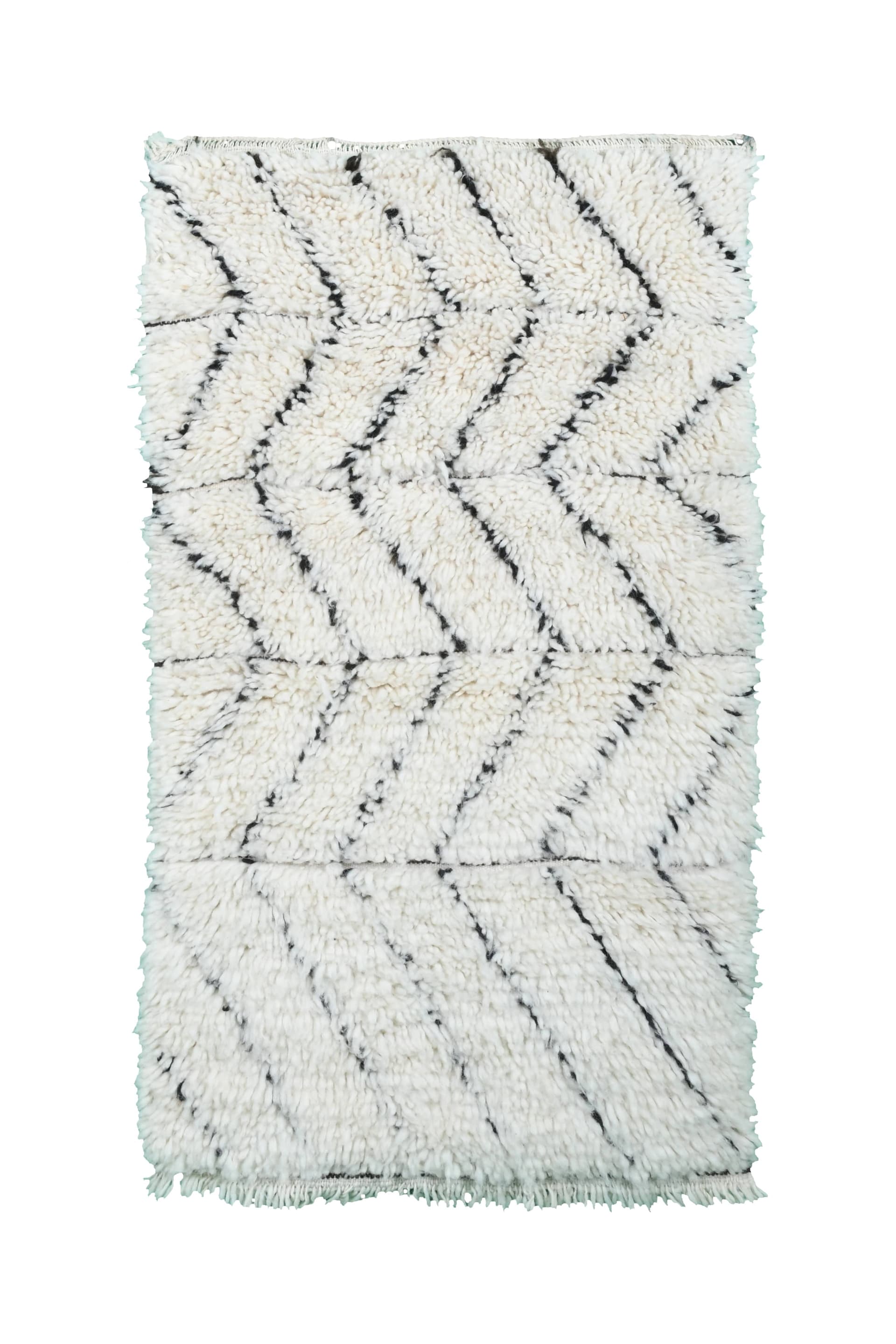 Ivory Chevron Beni Ourain Rug