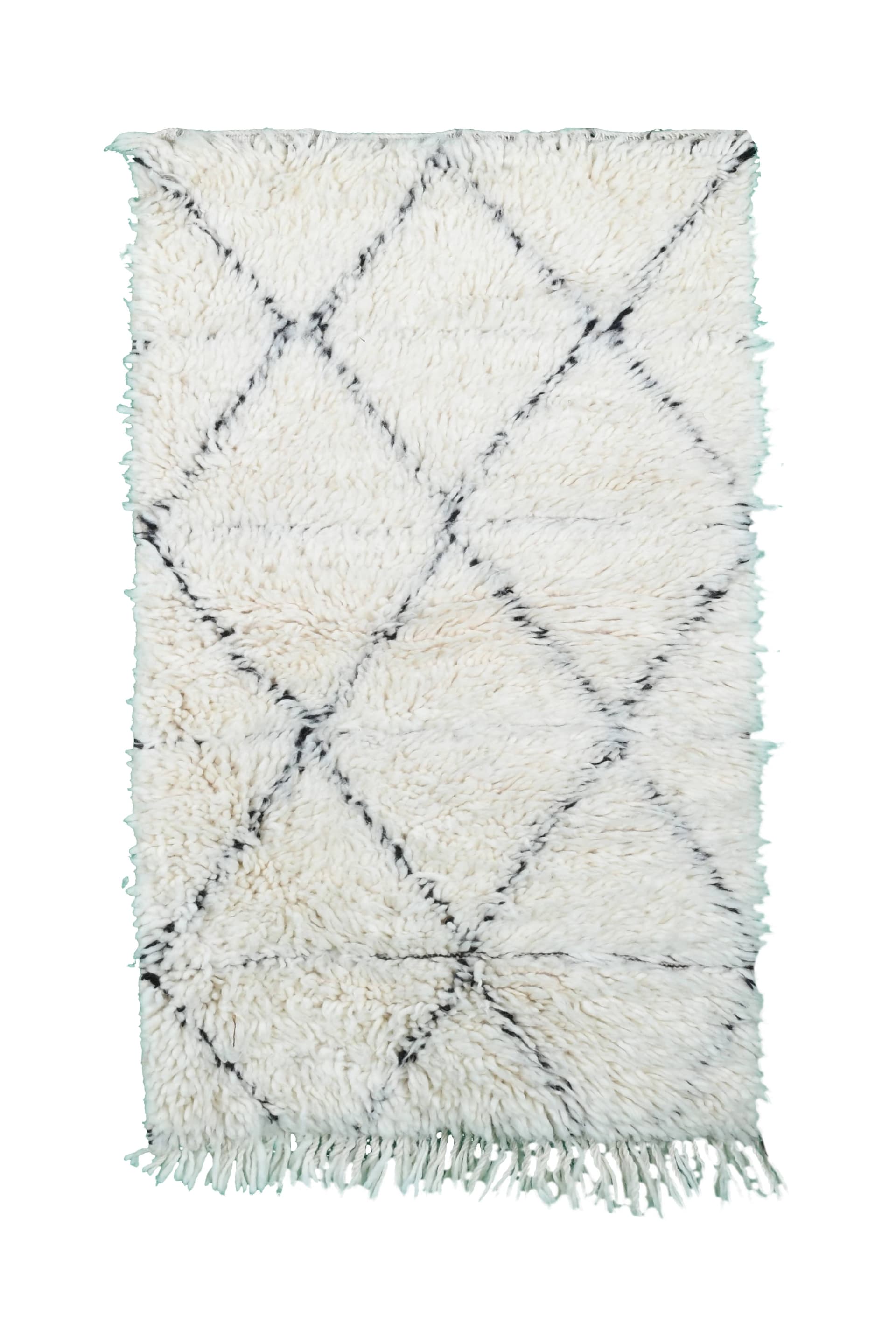 Ivory Broken Line Beni Ourain Rug