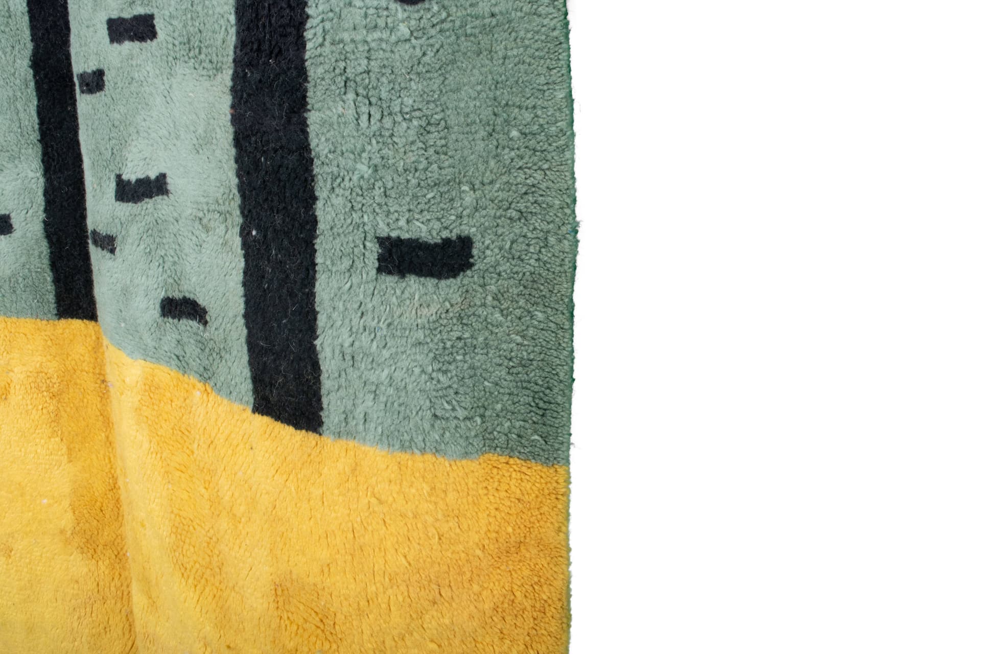 Teal Coral Block Beni Mrirt Rug