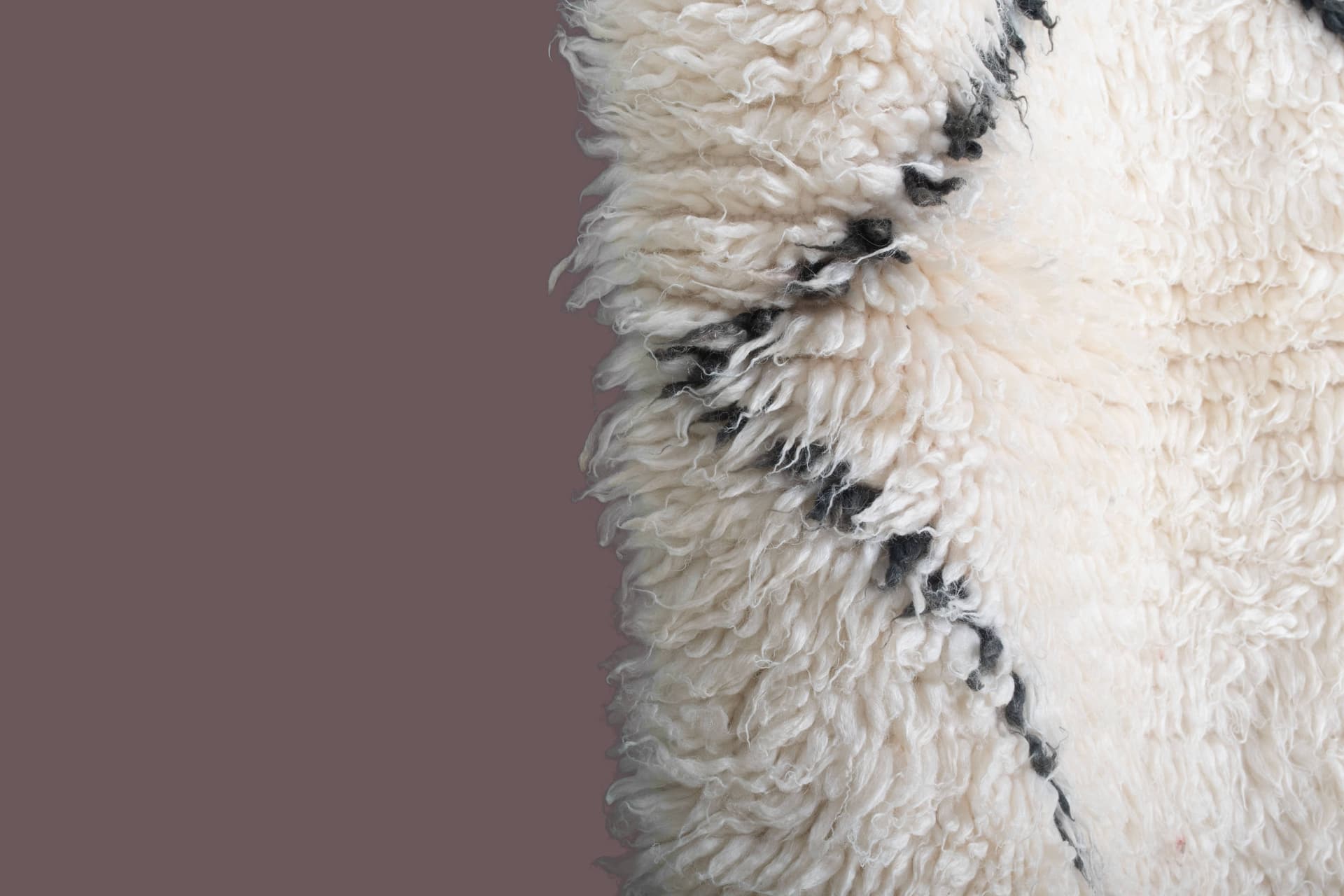 Ivory Diamond Grid Beni Ourain Rug