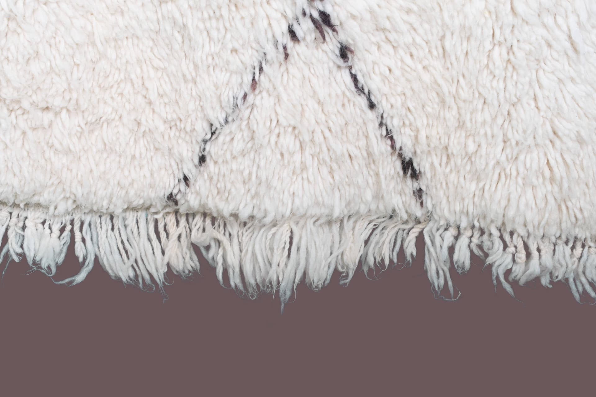 Ivory Angular Diamond Beni Ourain Rug