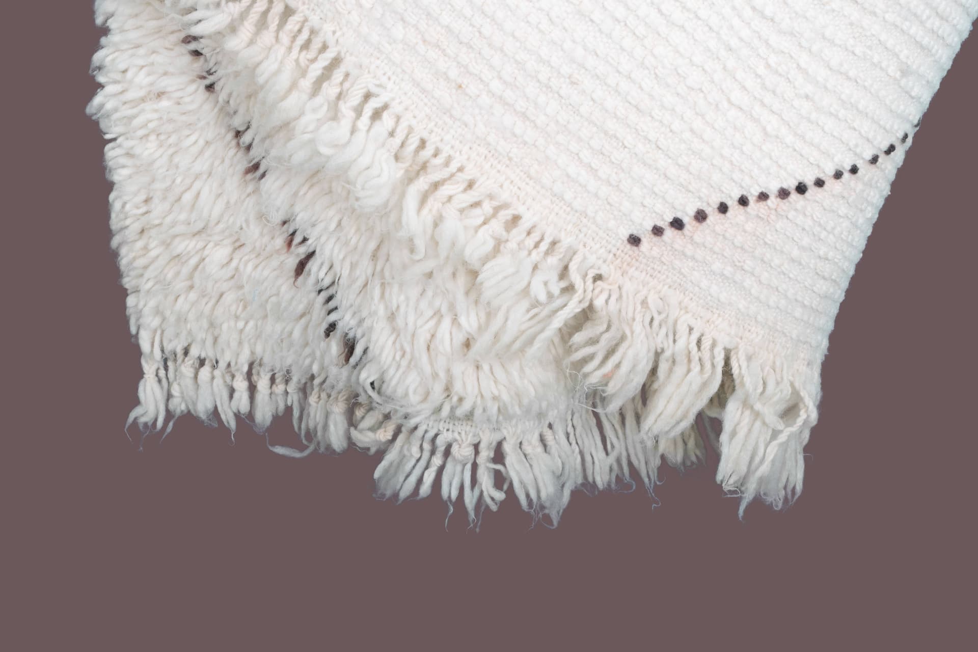 Ivory Angular Diamond Beni Ourain Rug