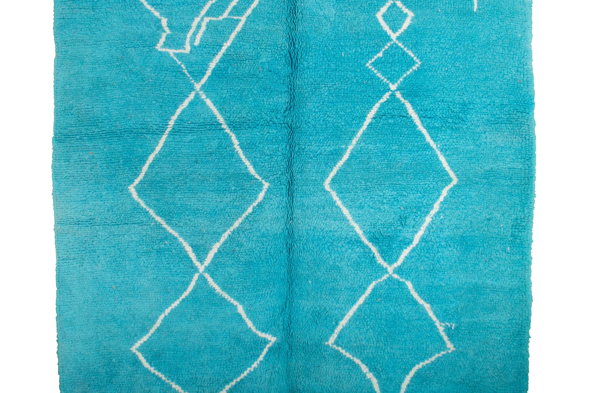 Turquoise Diamond Beni Mrirt Rug