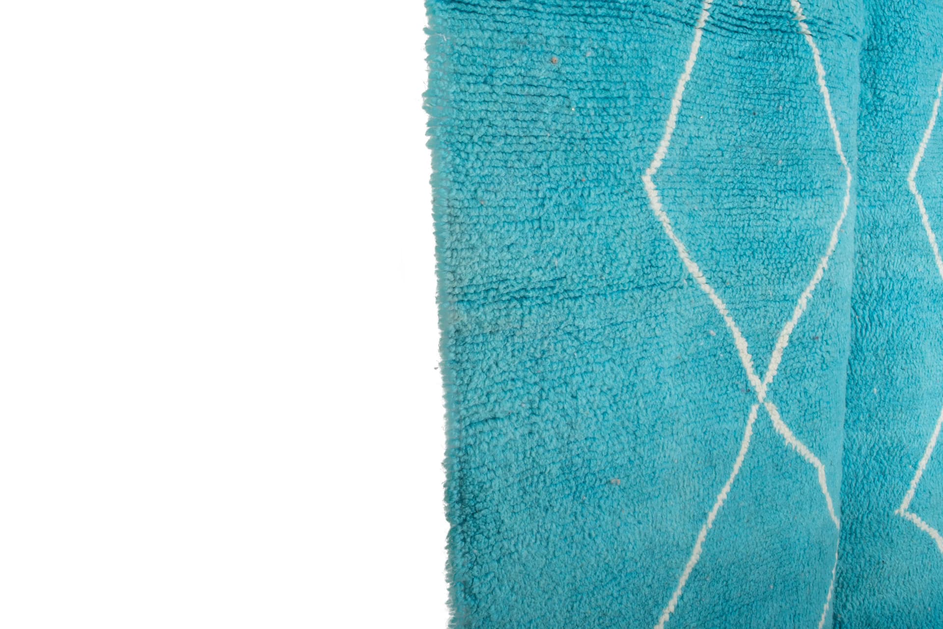 Turquoise Diamond Beni Mrirt Rug