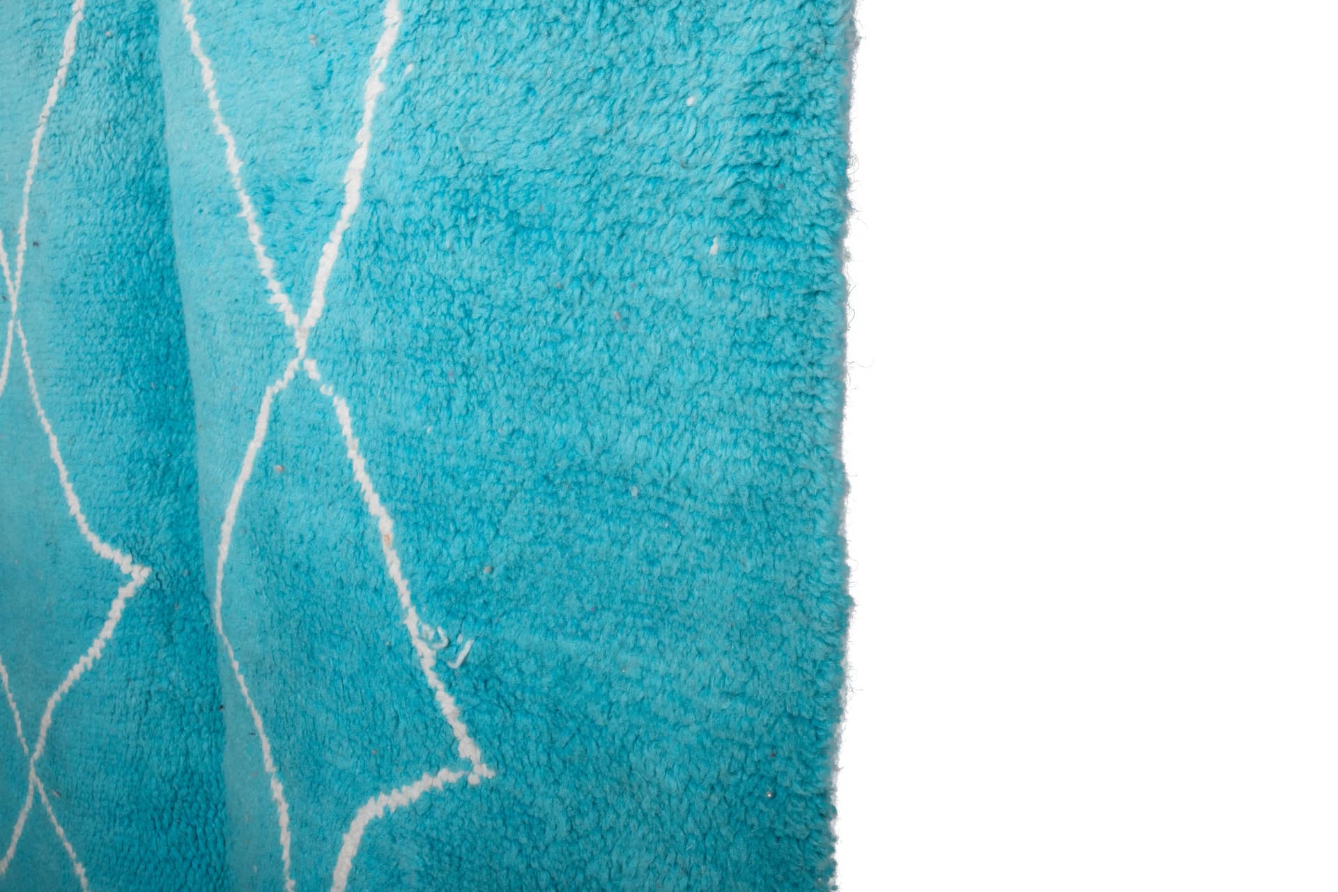 Turquoise Diamond Beni Mrirt Rug