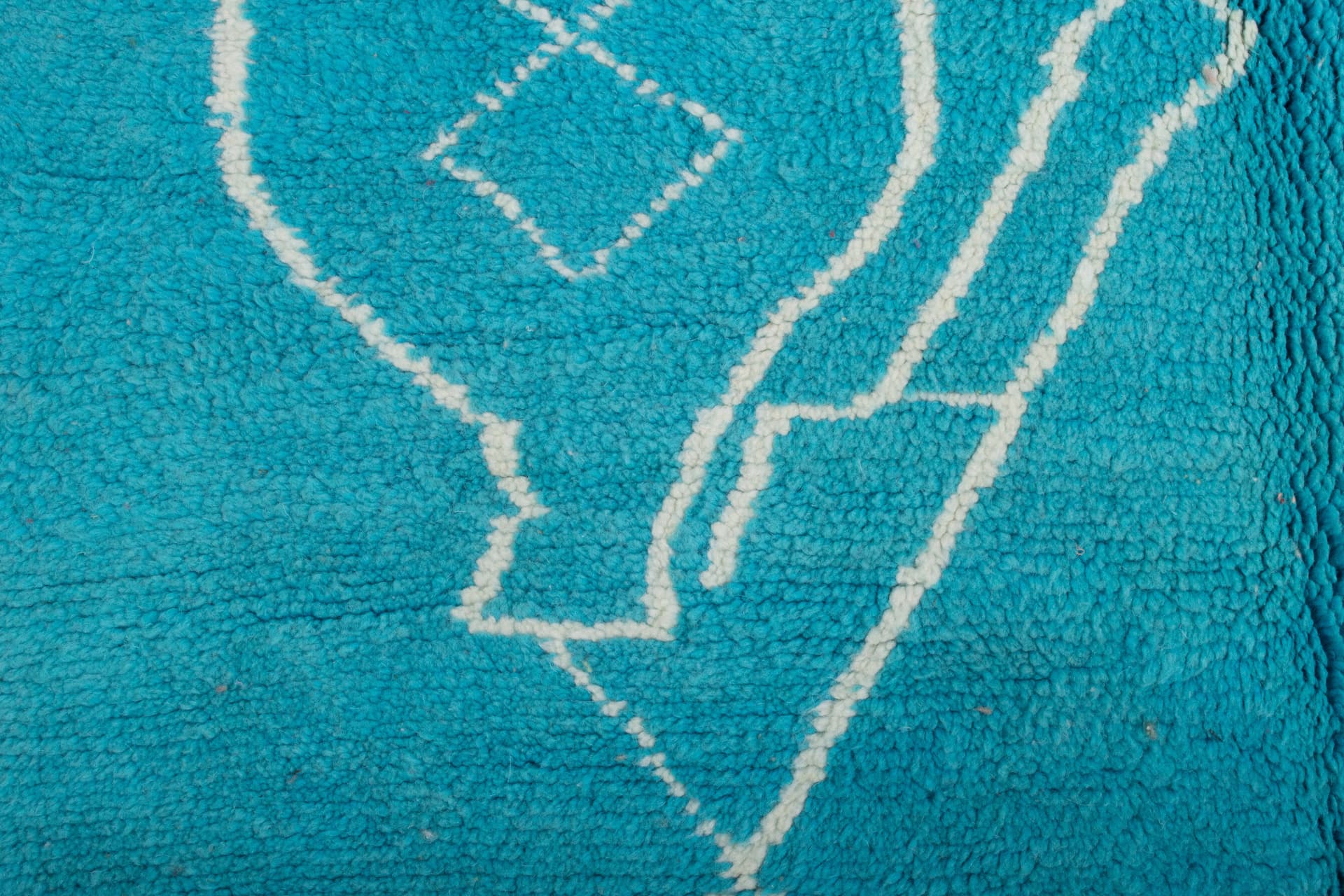 Turquoise Diamond Beni Mrirt Rug
