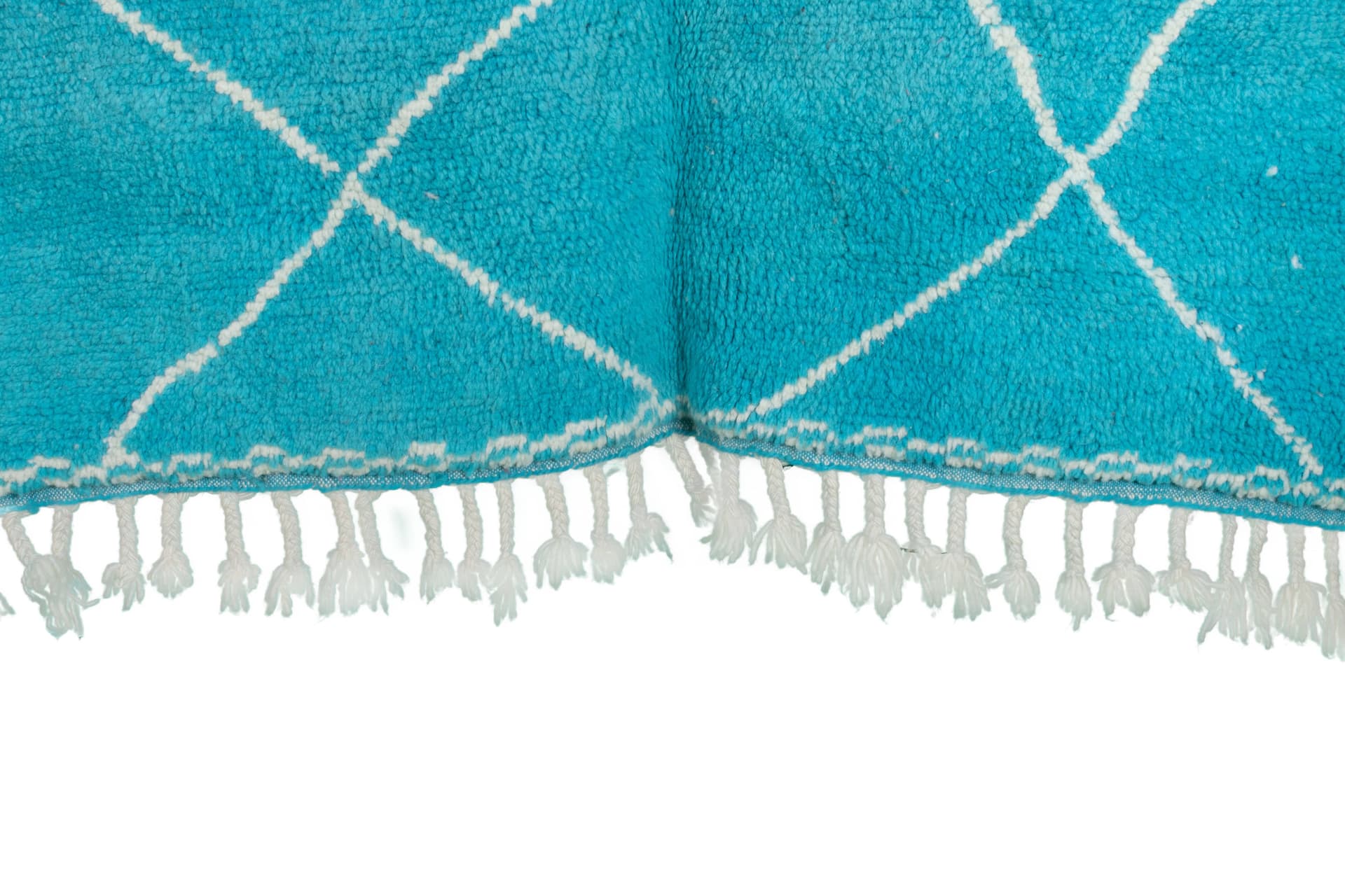 Turquoise Diamond Beni Mrirt Rug