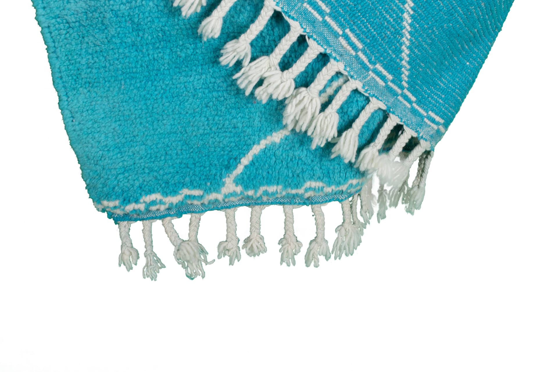Turquoise Diamond Beni Mrirt Rug