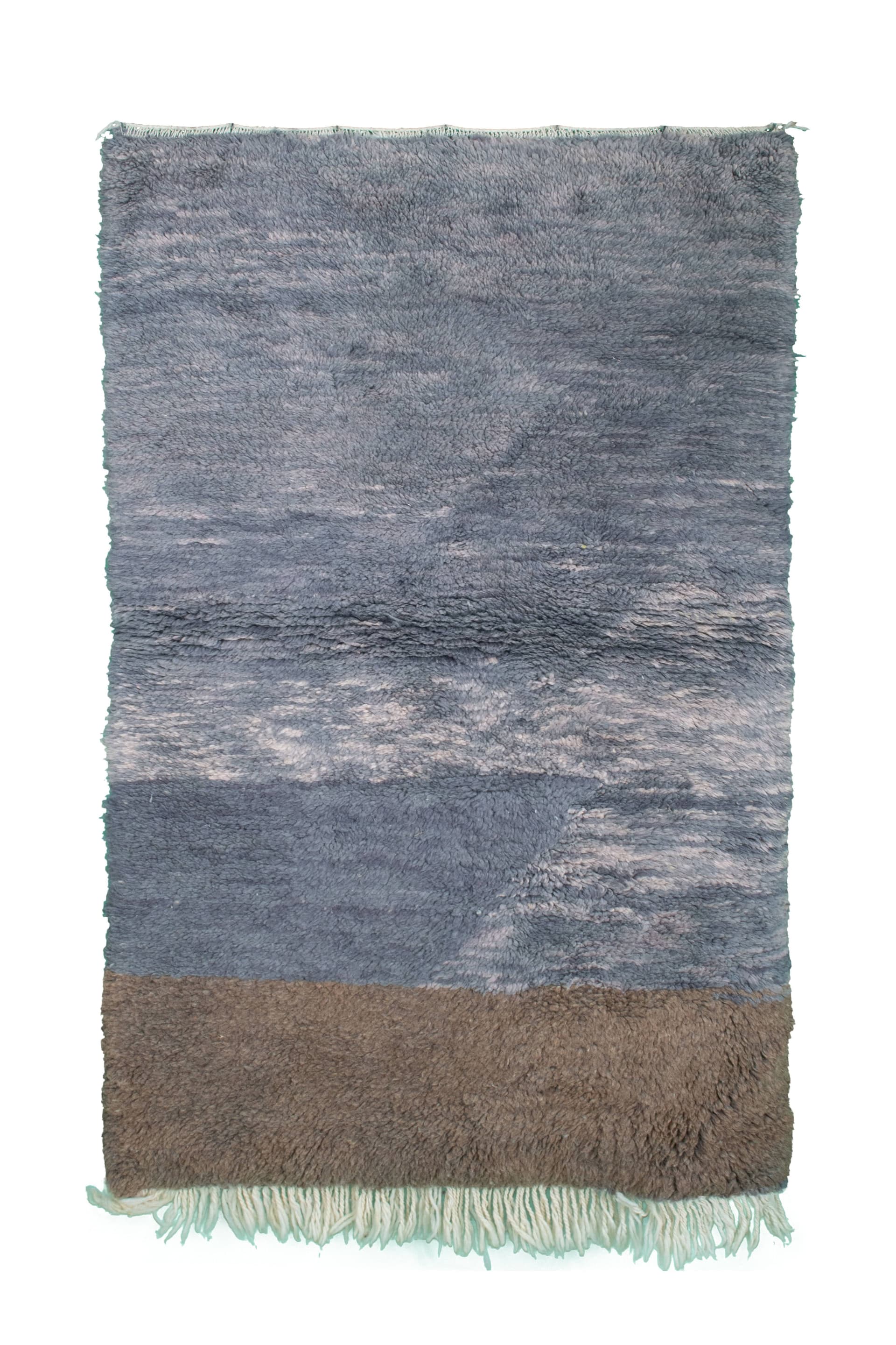Blue Taupe Band Beni Mrirt Rug