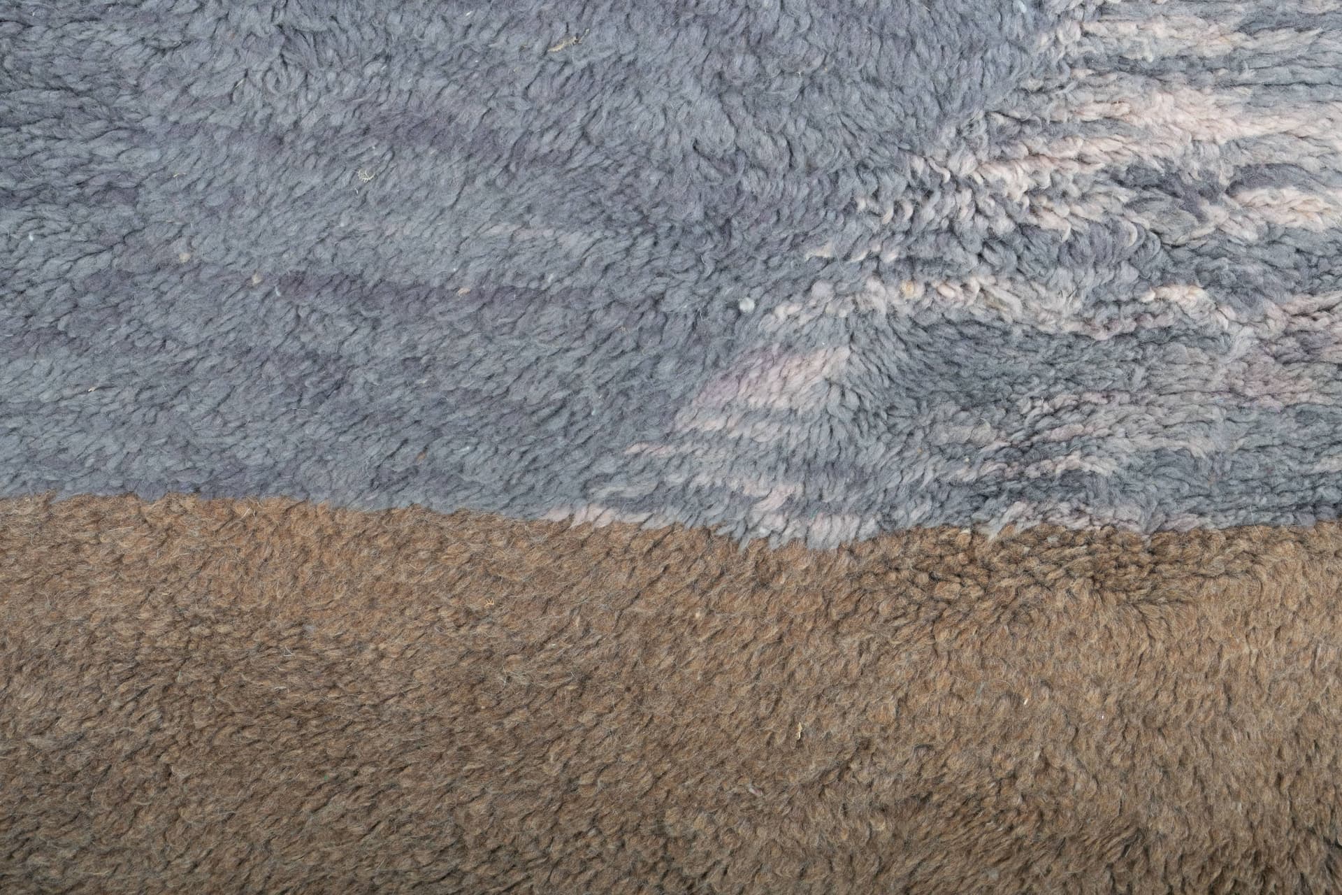 Blue Taupe Band Beni Mrirt Rug