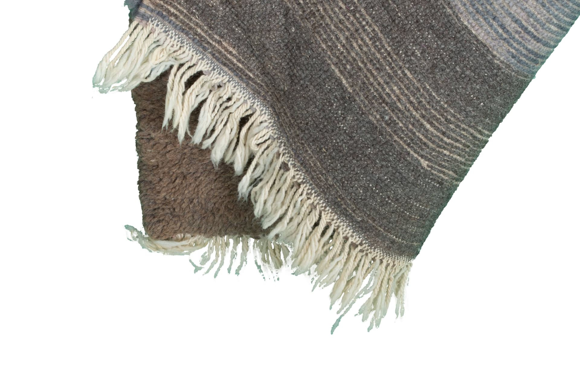 Blue Taupe Band Beni Mrirt Rug