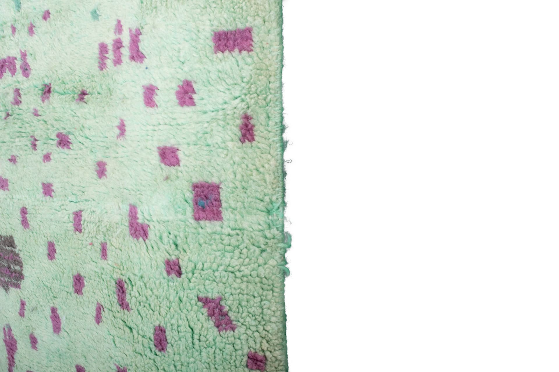 Mint Purple Abstract Beni Mrirt Rug