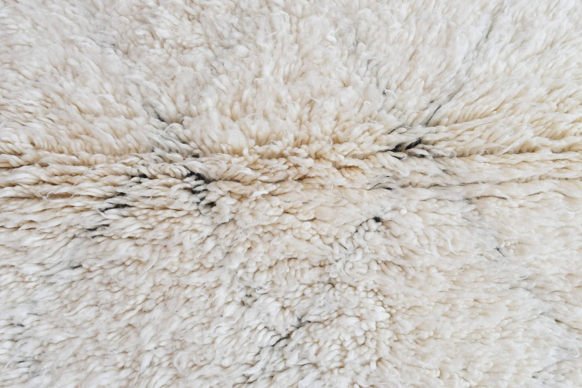 Ivory Angular Line Beni Ourain Rug