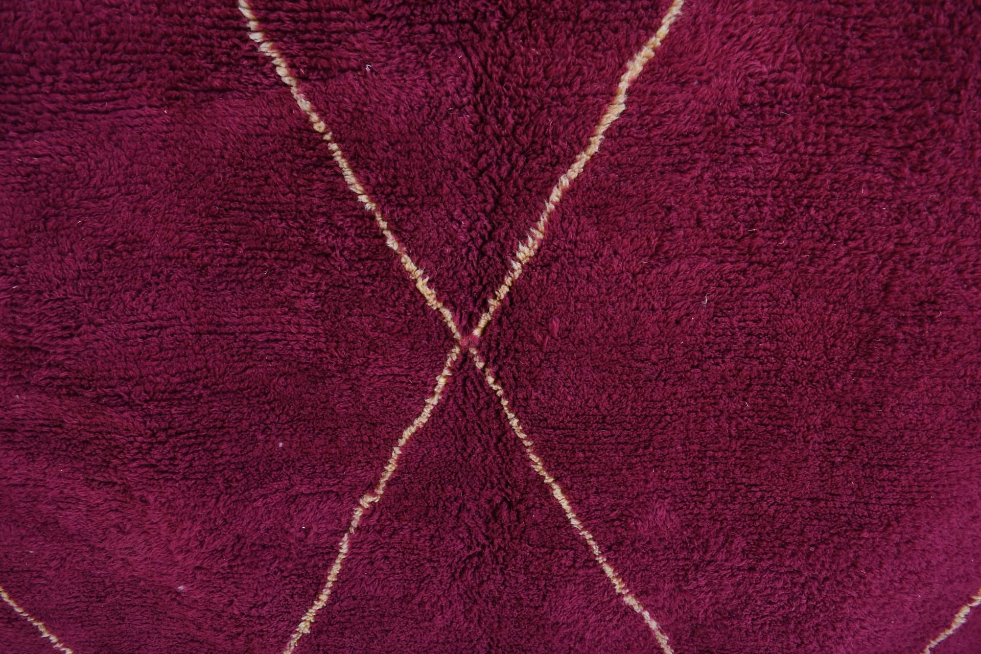 Burgundy Diamond Beni Ourain Rug