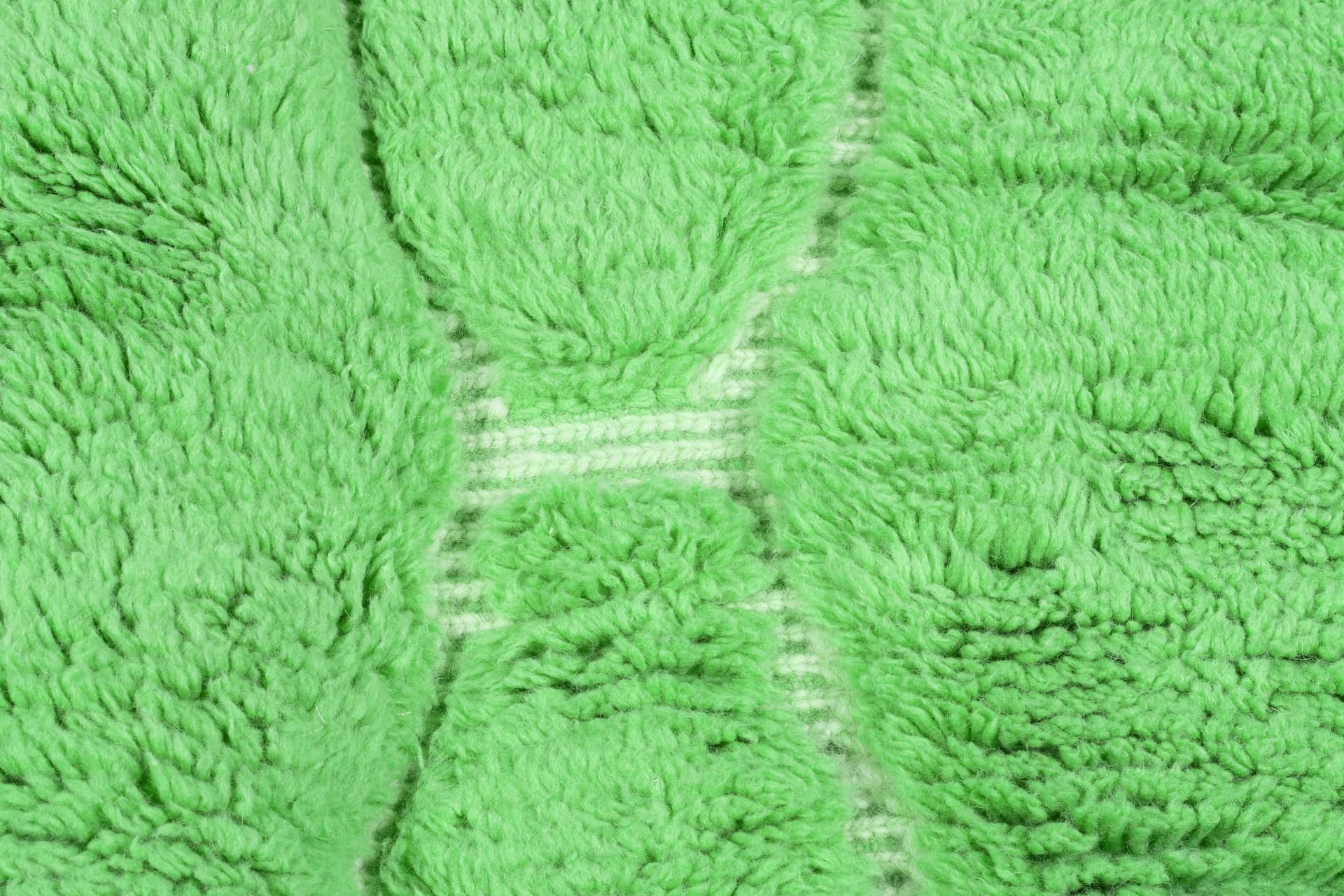 Green Grid Beni Mrirt Rug