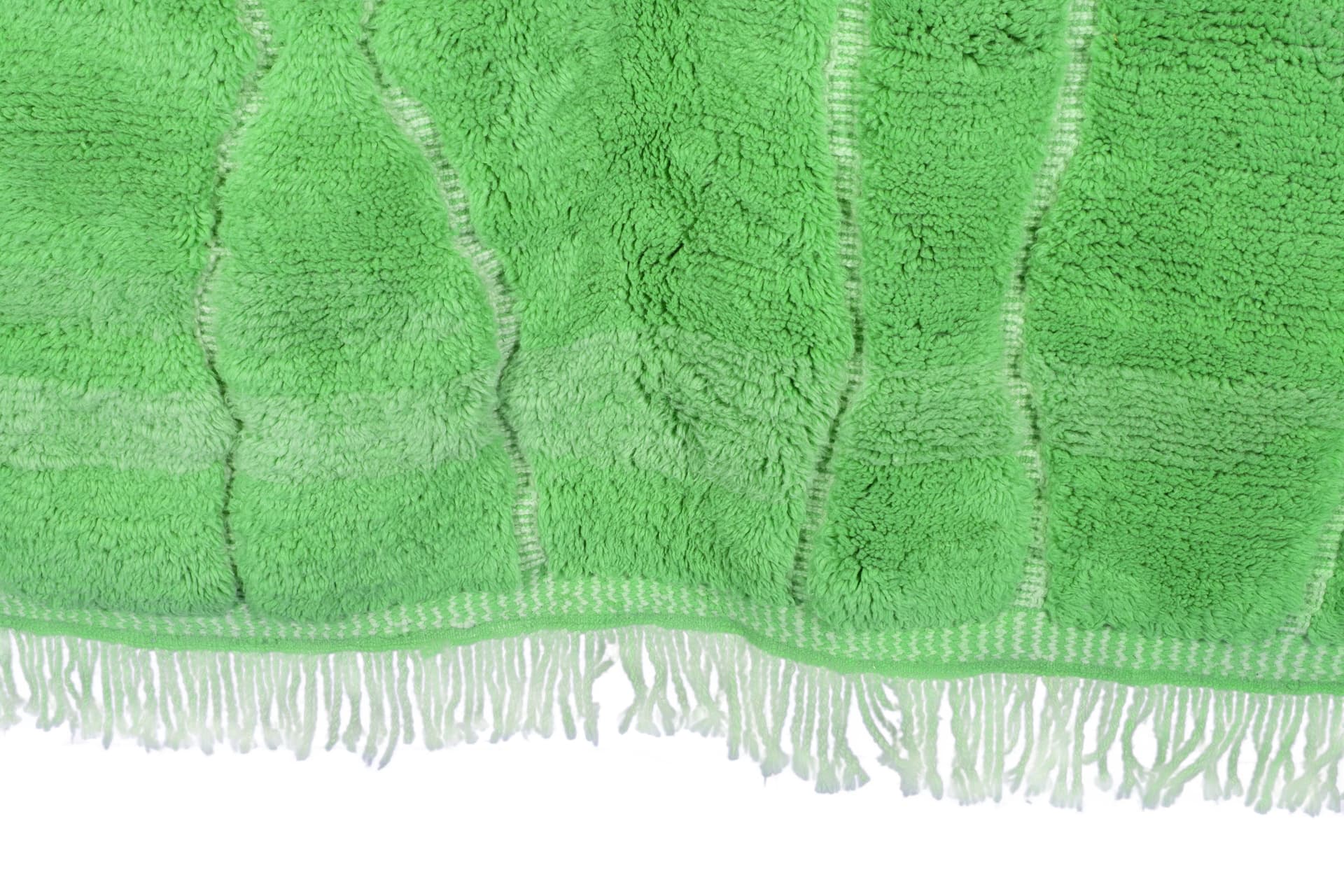 Green Grid Beni Mrirt Rug