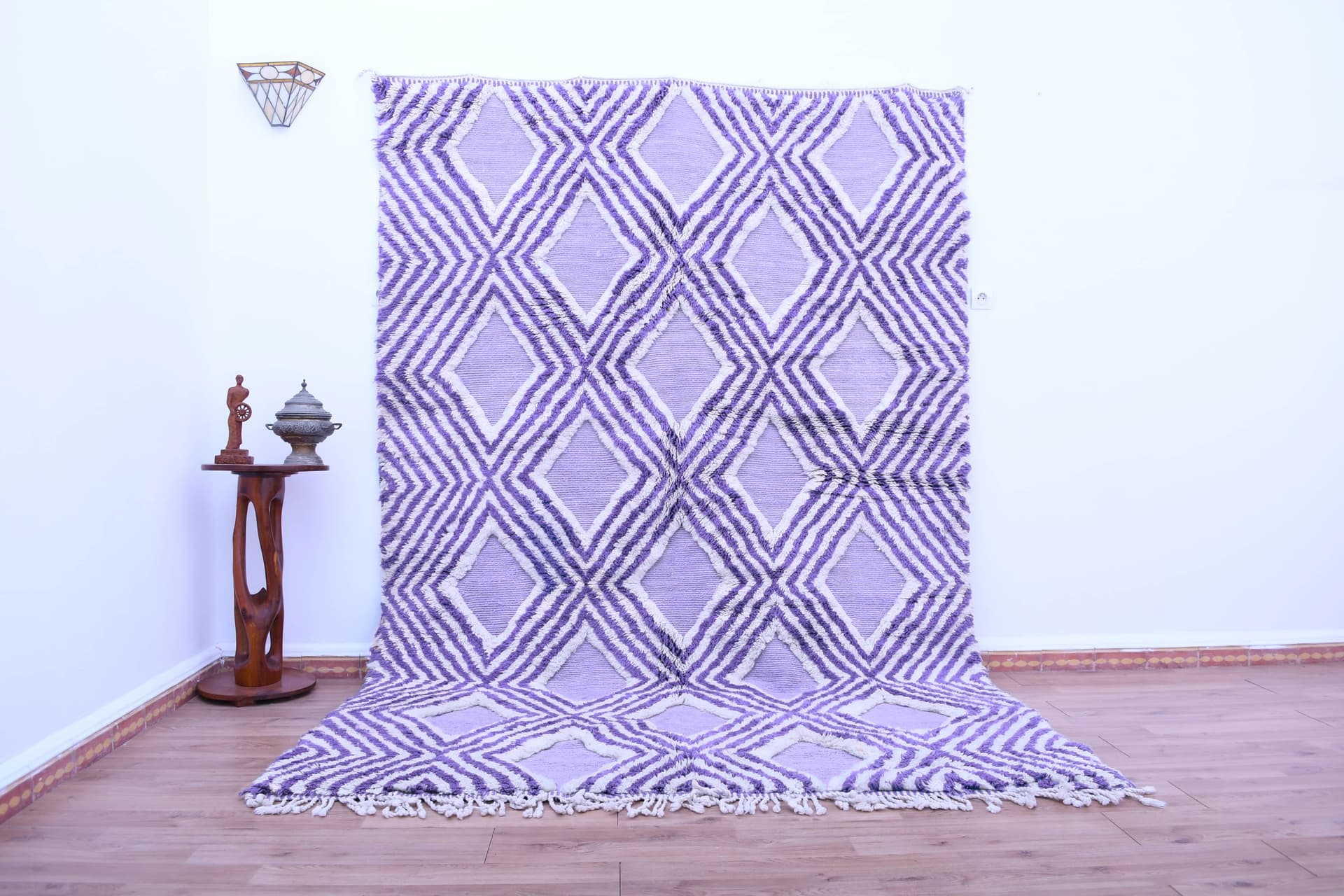 Lavender Diamond Beni Mrirt Rug