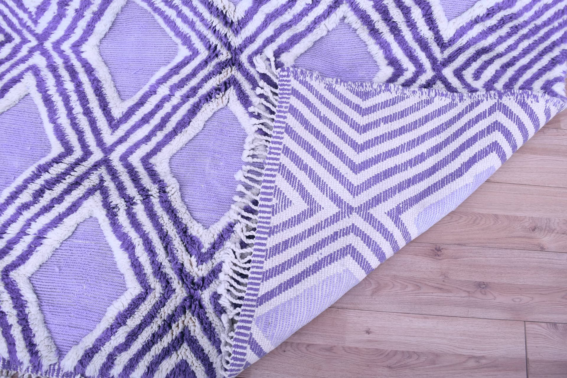Lavender Diamond Beni Mrirt Rug