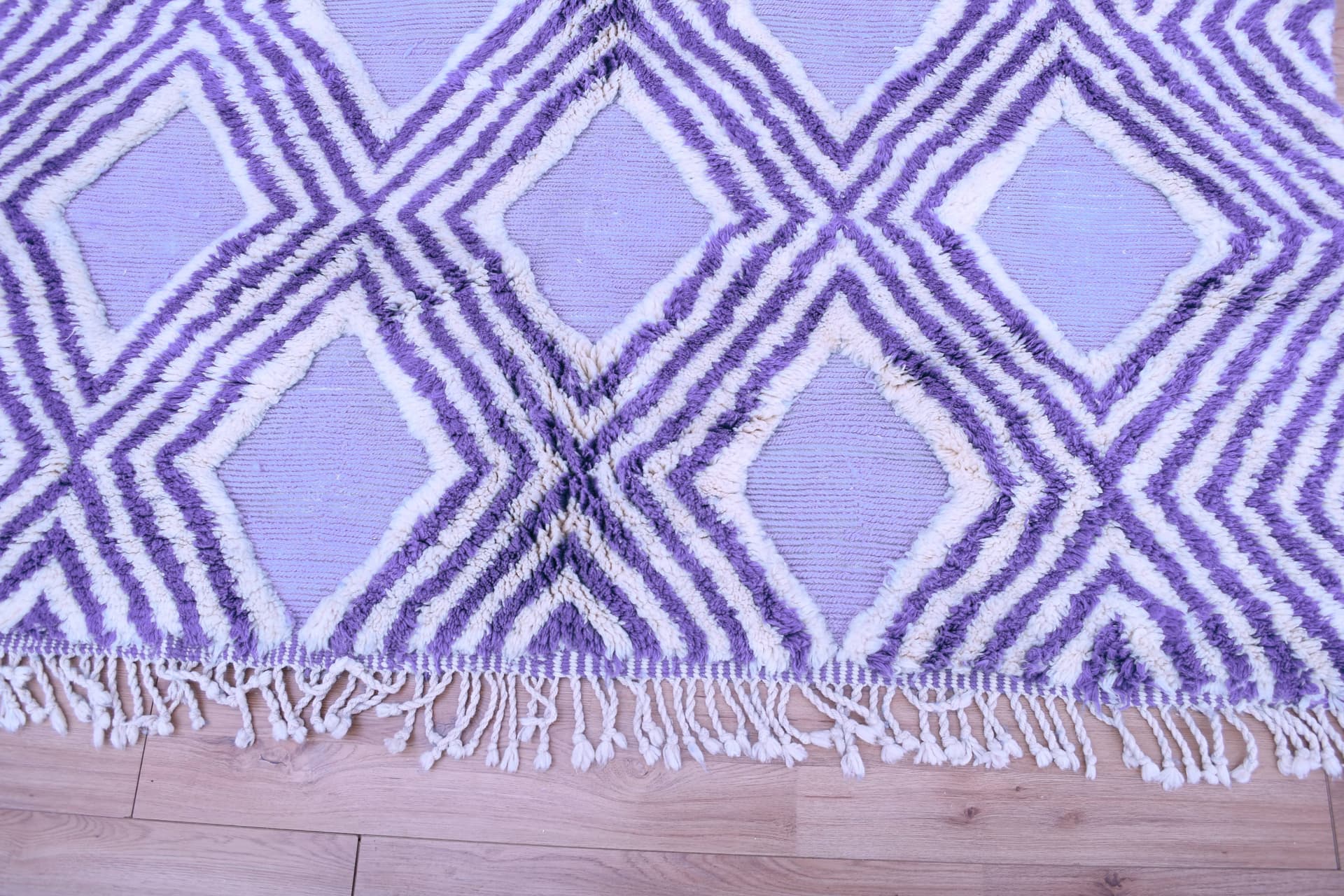 Lavender Diamond Beni Mrirt Rug
