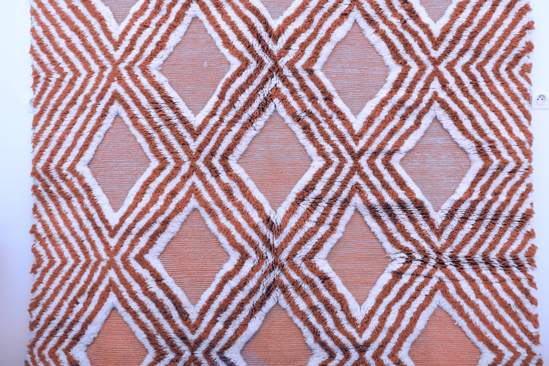 Terracotta Diamond Beni Mrirt Rug