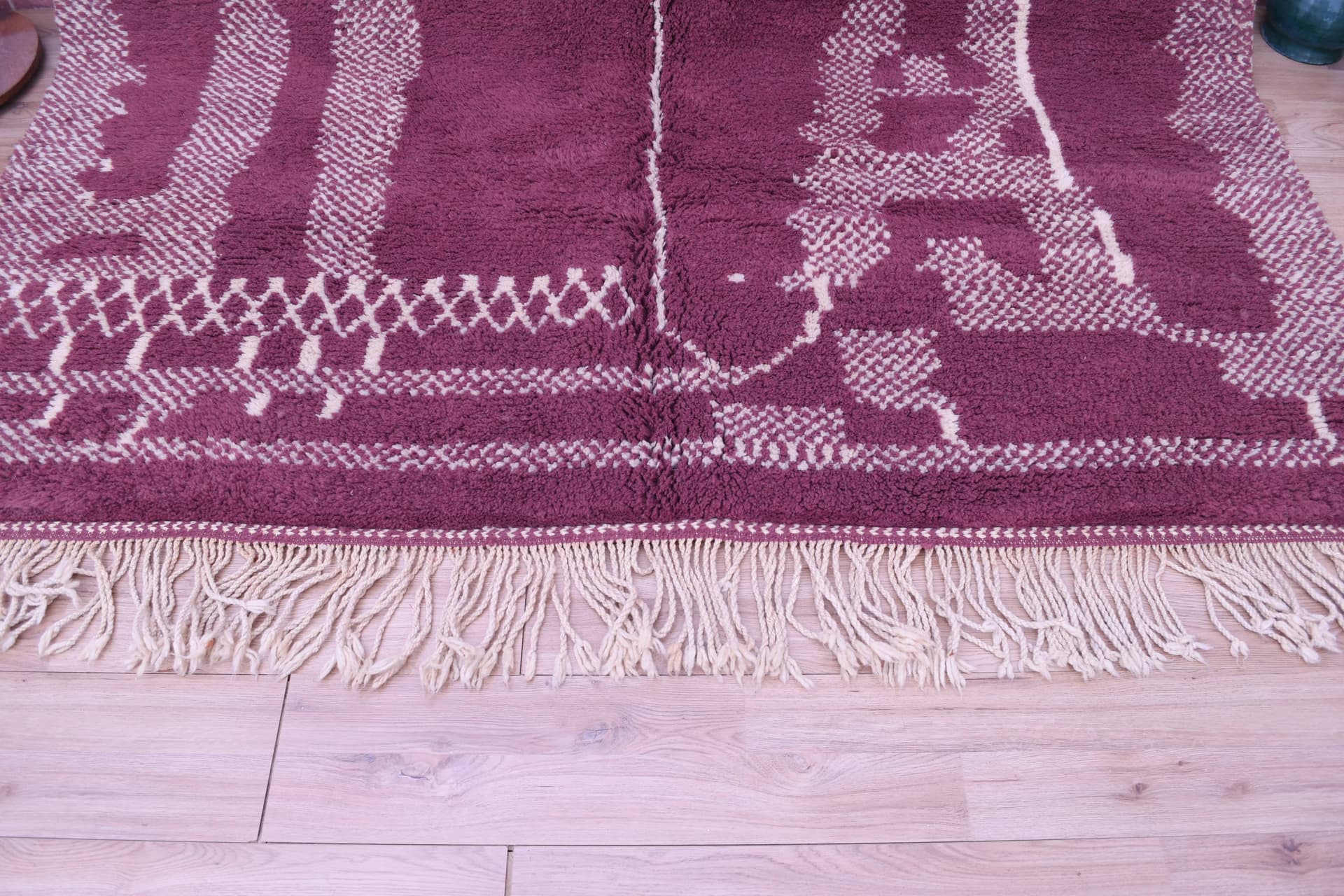 Plum Ladder Stripe Beni Mrirt Rug