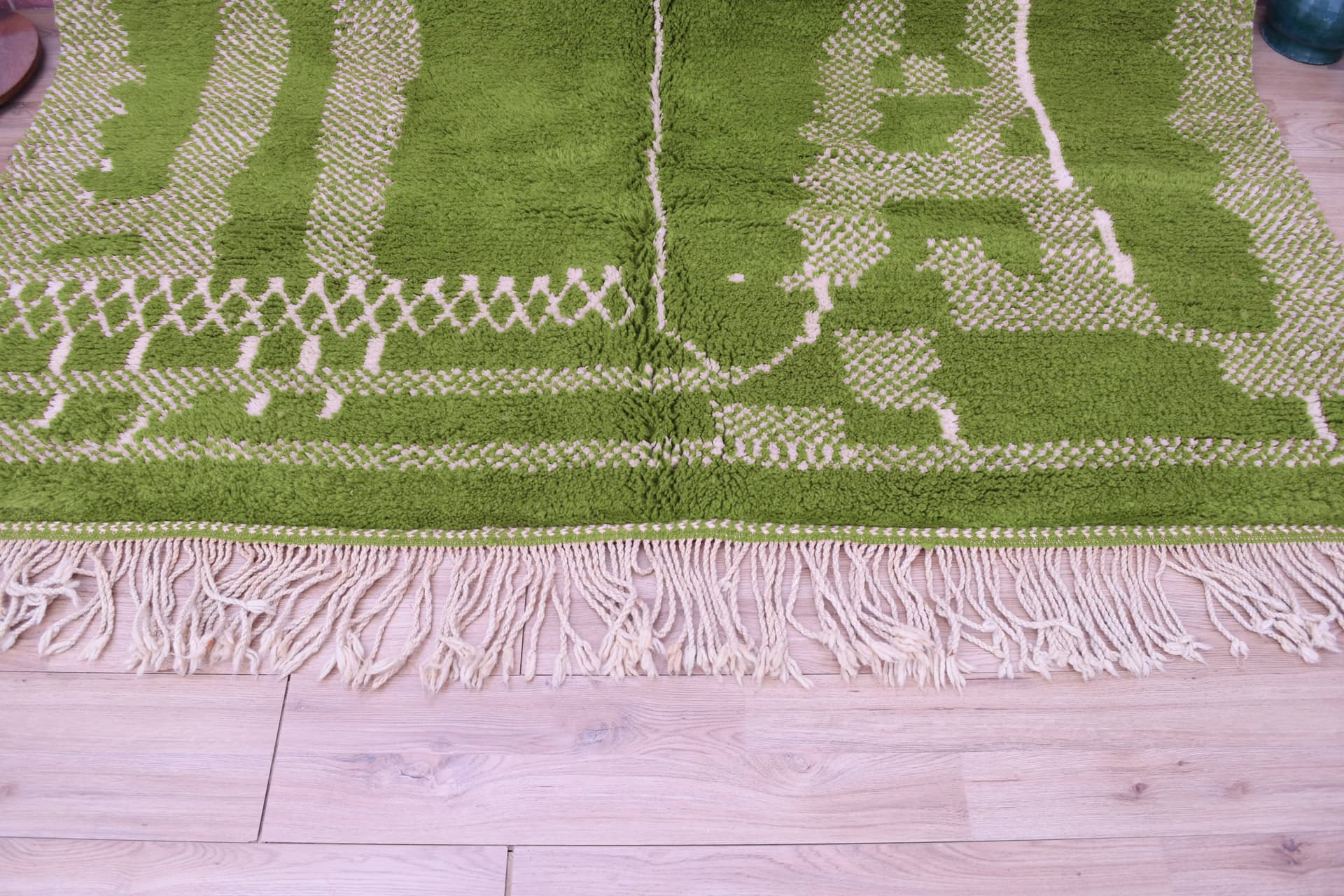 Olive Linear Column Beni Mrirt Rug